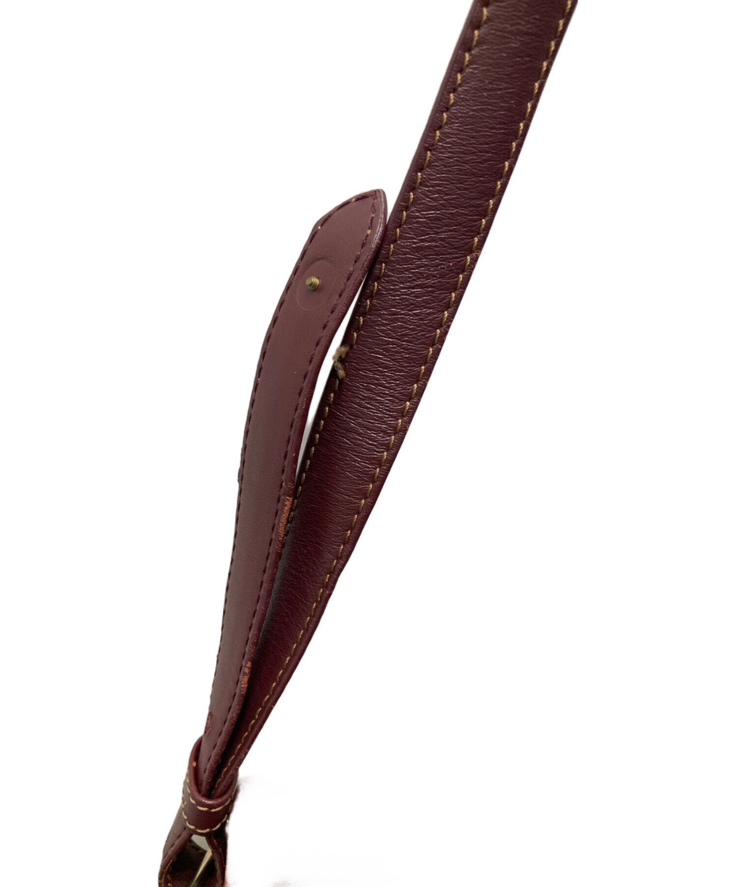 中古・古着通販】Cartier (カルティエ) ショルダーバッグ ボルドー