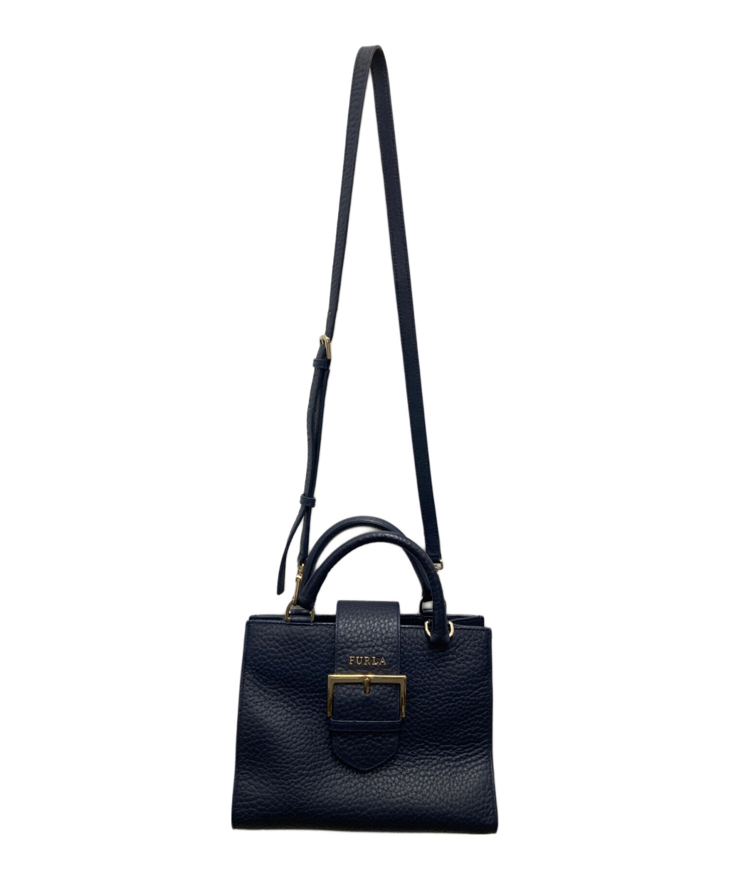 中古・古着通販】FURLA (フルラ) 2WAYショルダーバッグ ネイビー