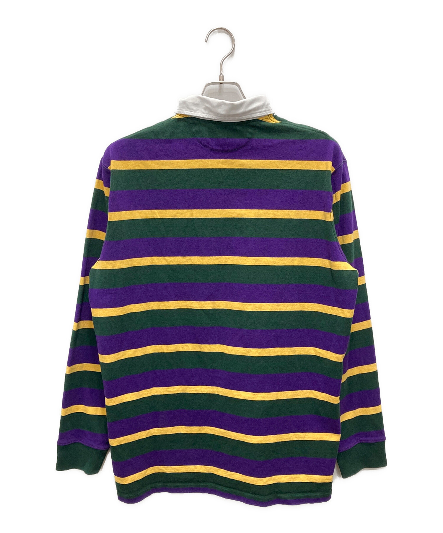 Polo Ralph Lauren ラガーシャツ 紫/黄 中古・古着通販】POLO RALPH LAUREN (ポロ・ラルフローレン) ラガー