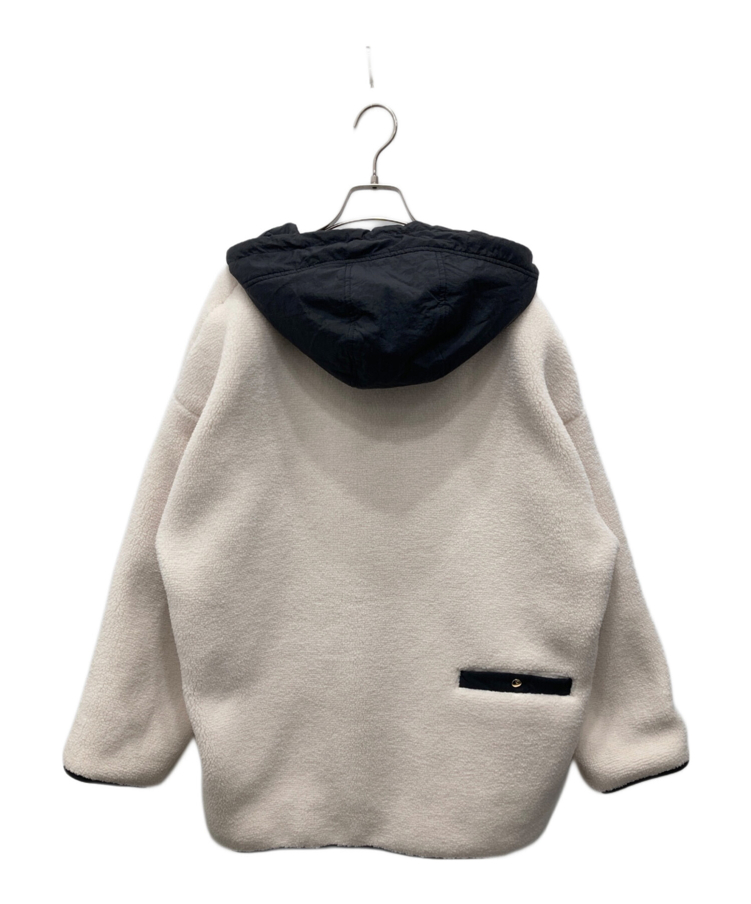 中古・古着通販】RIVE DROITE (リヴドロワ) フードボアコート ホワイト