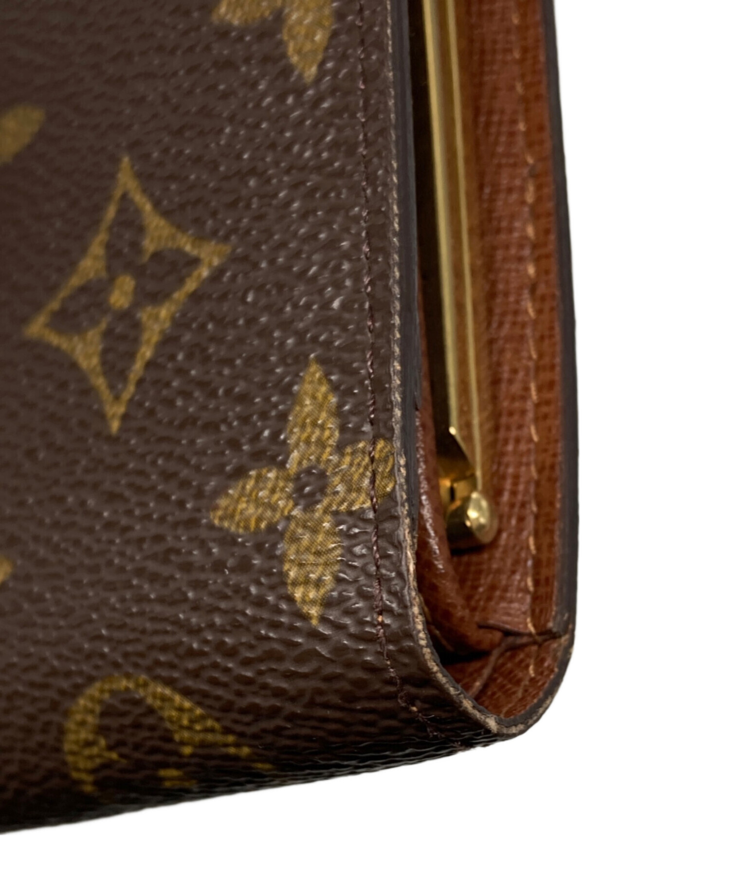 中古・古着通販】LOUIS VUITTON (ルイ ヴィトン) がま口財布 ブラウン