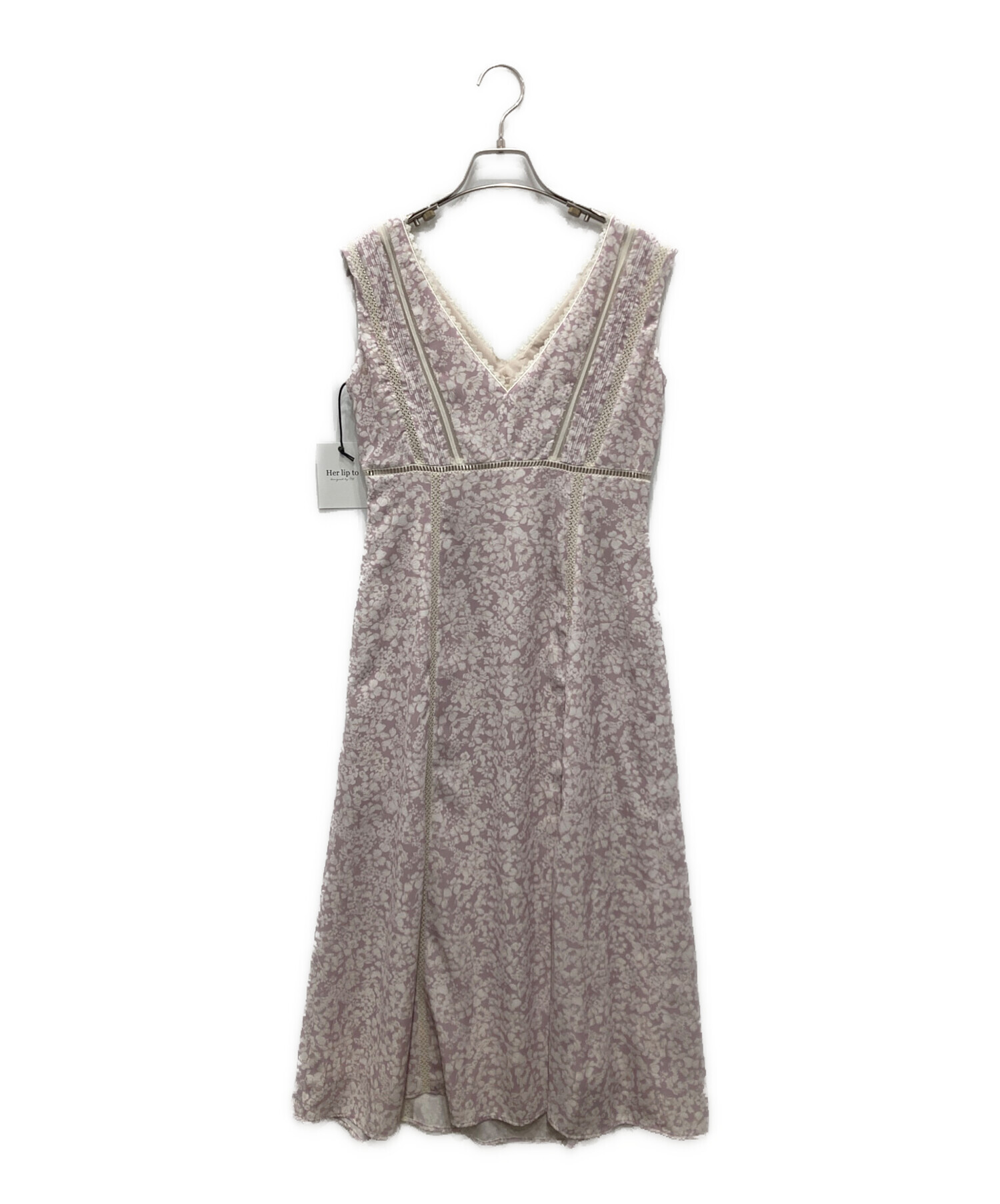 中古・古着通販】Her lip to (ハーリップトゥ) Lace Trimmed Floral