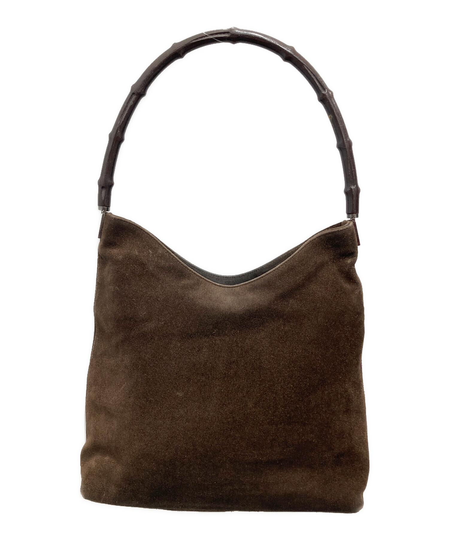 中古・古着通販】GUCCI (グッチ) バンブーハンドバッグ ブラウン