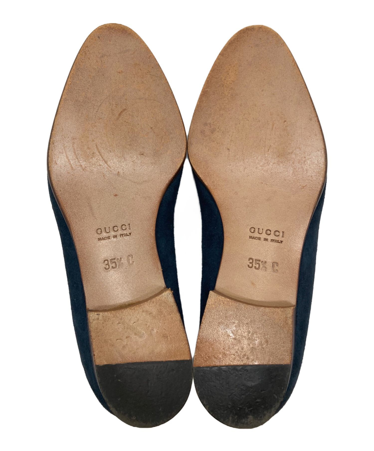 中古・古着通販】GUCCI (グッチ) バンブービット パンプス ネイビー 