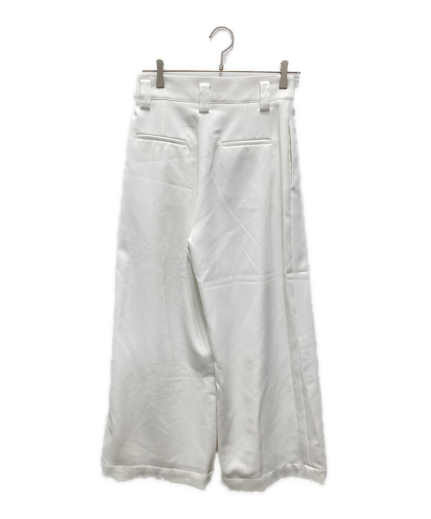 中古・古着通販】cygne (シーニュ) ハイウエストタックワイドパンツ 