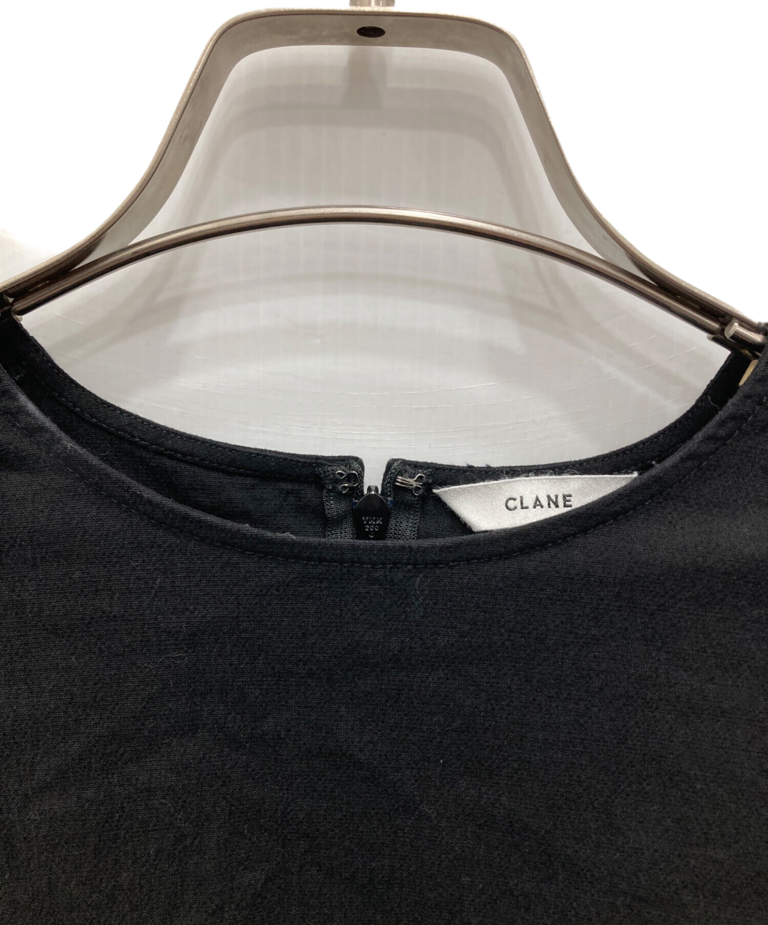 中古・古着通販】CLANE (クラネ) ROUND HEM GATHER TOPS/ラウンド ヘム 