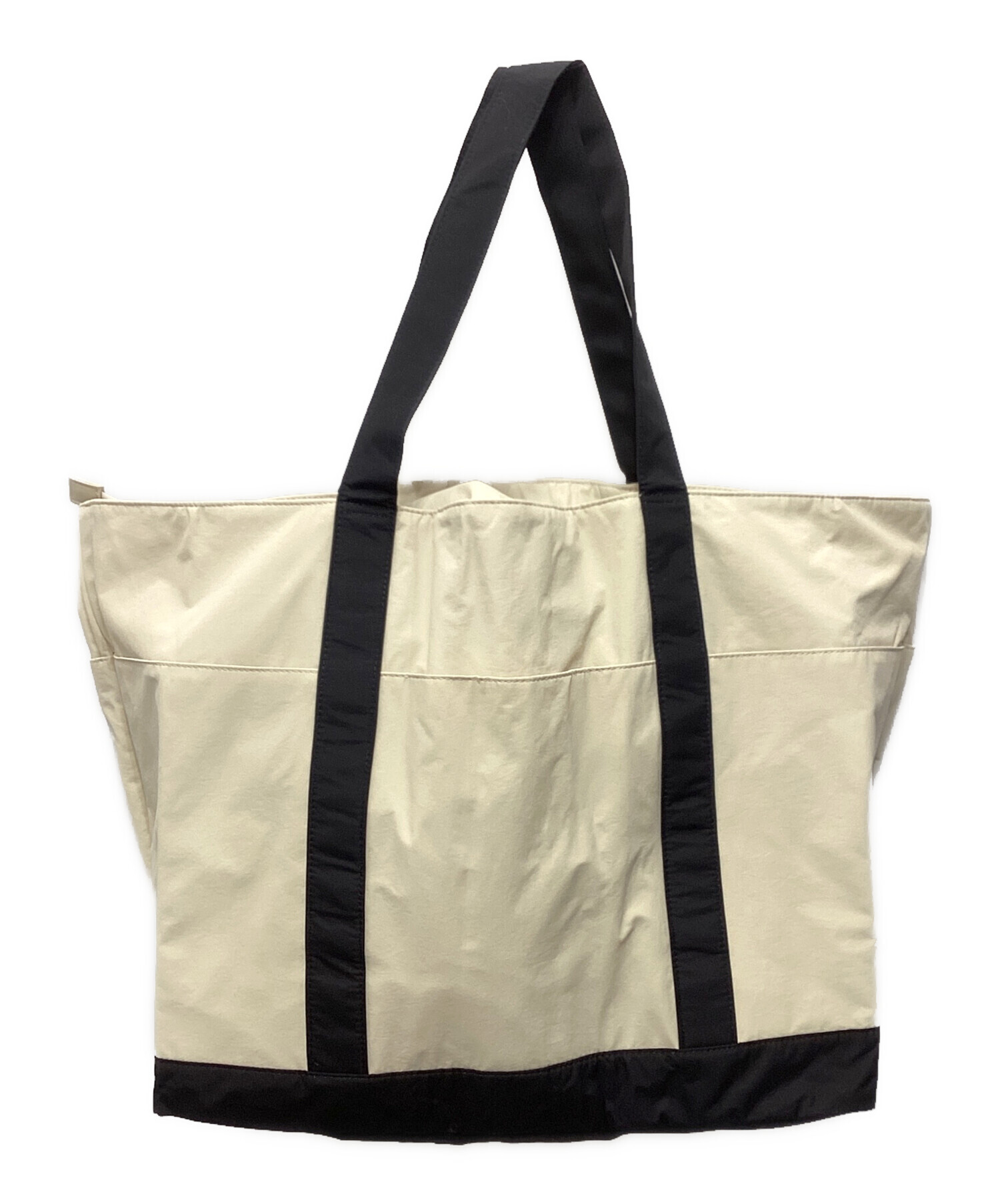 CLANE GRAPHIC HUGE STOLE アイボリー 中古・古着通販】CLANE (クラネ) HUGE TOTE アイボリー 未使用品