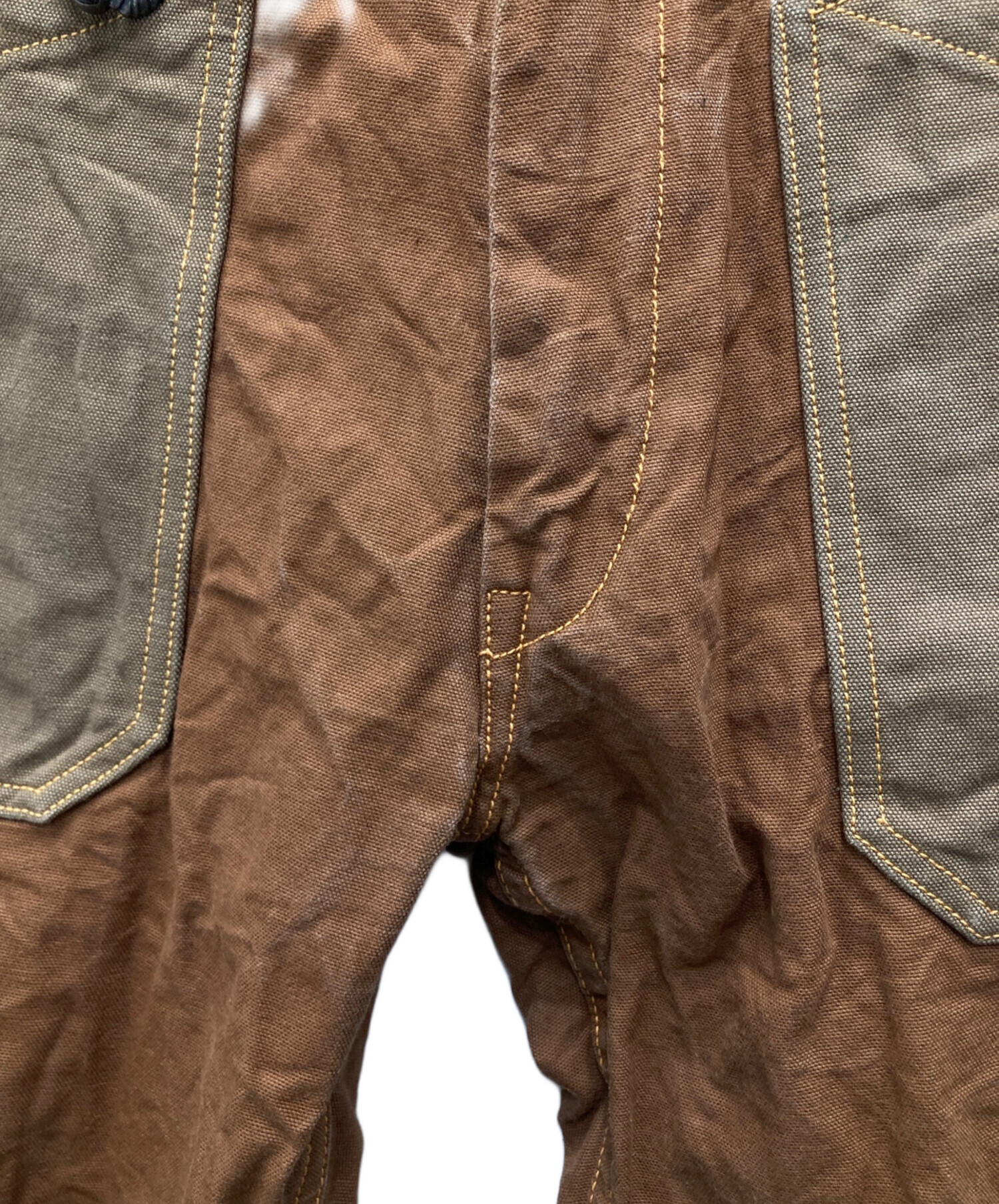 中古・古着通販】VANSON (バンソン) ダックベイカーパンツ ブラウン