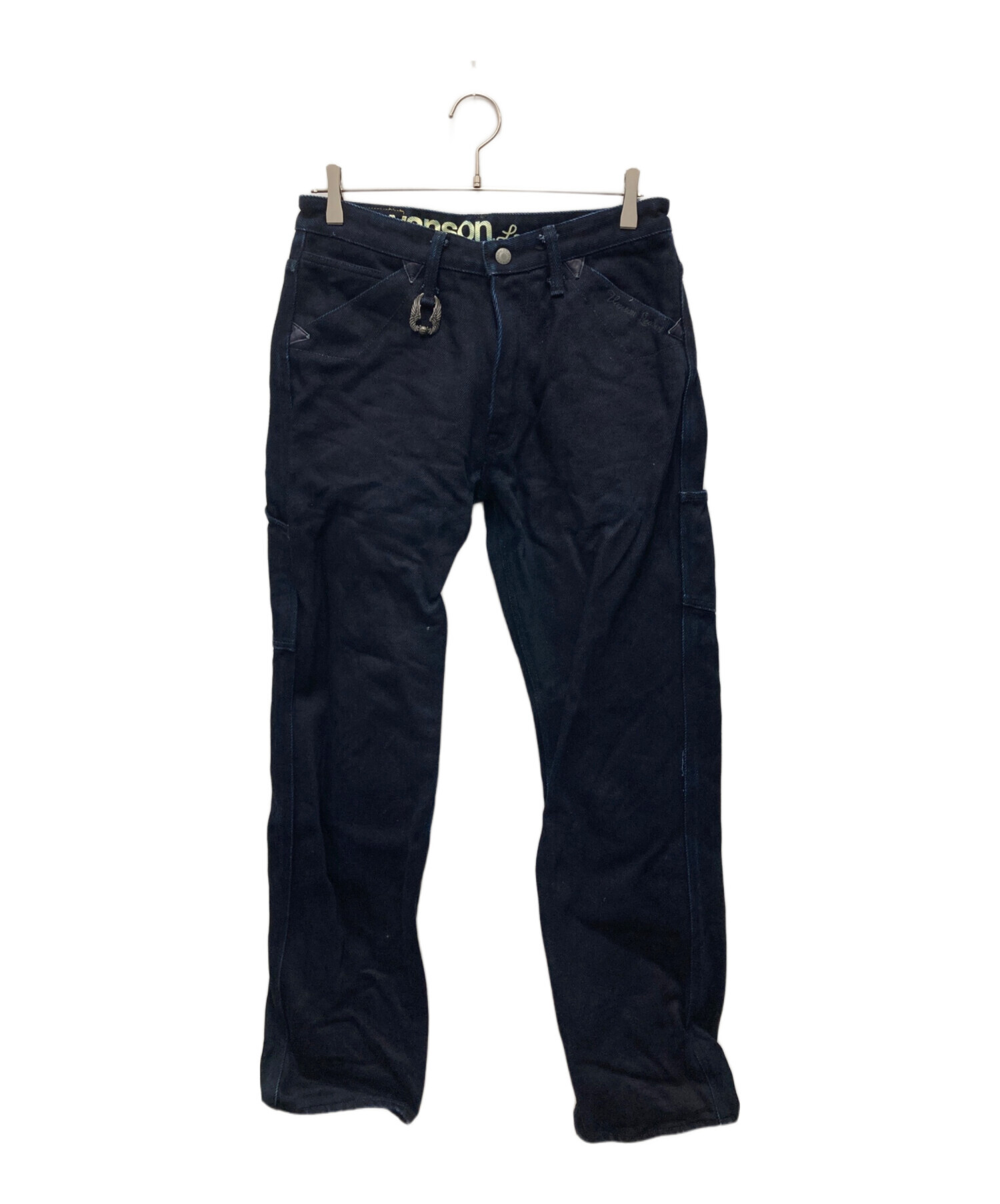 中古・古着通販】VANSON (バンソン) レザーポケットデニムパンツ