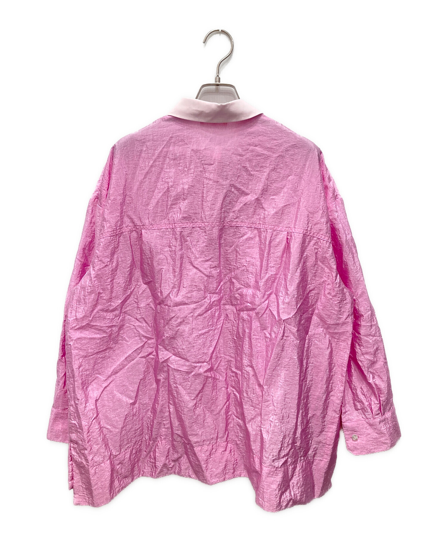 中古・古着通販】yori (ヨリ) シアーラガーブラウス ピンク サイズ:F