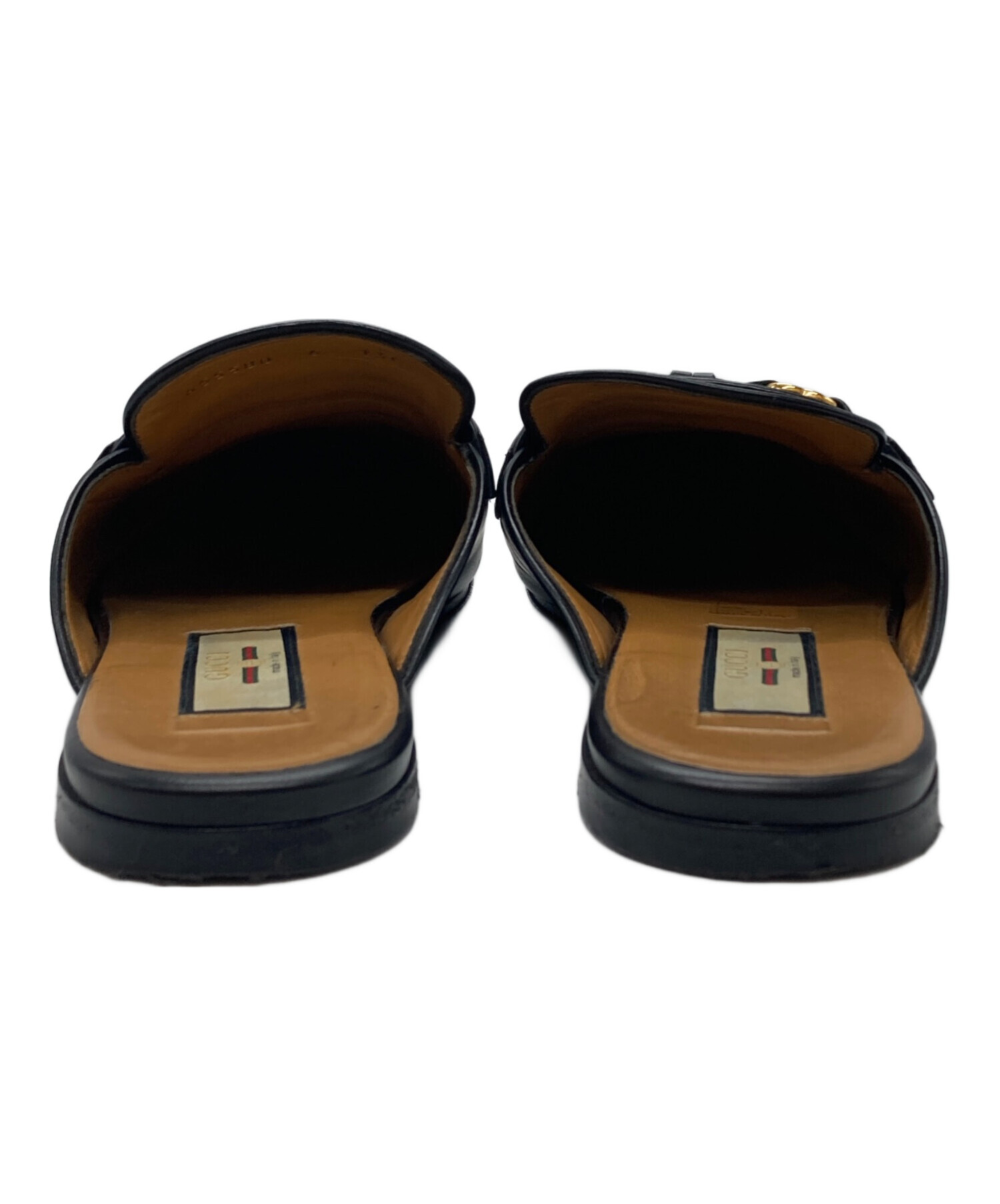 中古・古着通販】GUCCI (グッチ) プリンスタウンスリッパ ブラック