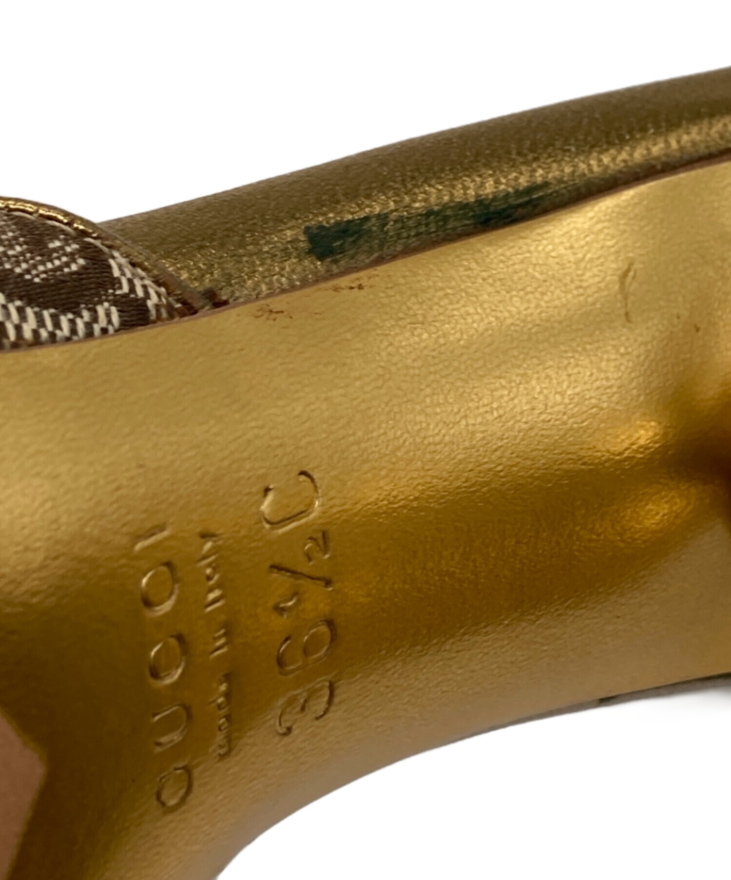 中古・古着通販】GUCCI (グッチ) GGキャンバスオープントゥミュール