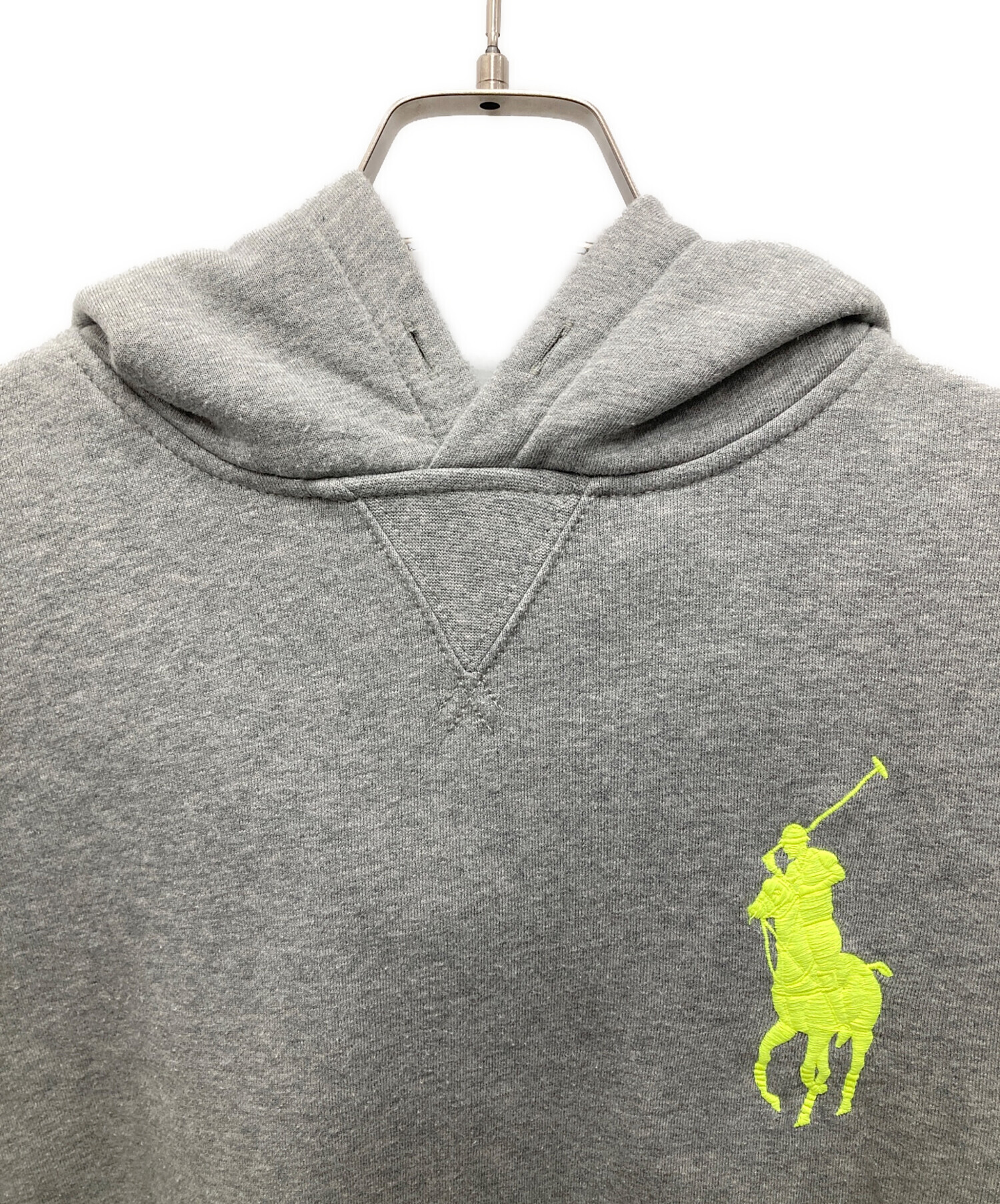 Polo Ralph lauren ビックポニー パーカー　グレー　Y2K POLO RALPH LAUREN BIG PONY ビッグポニー 刺繍 パーカー グレー