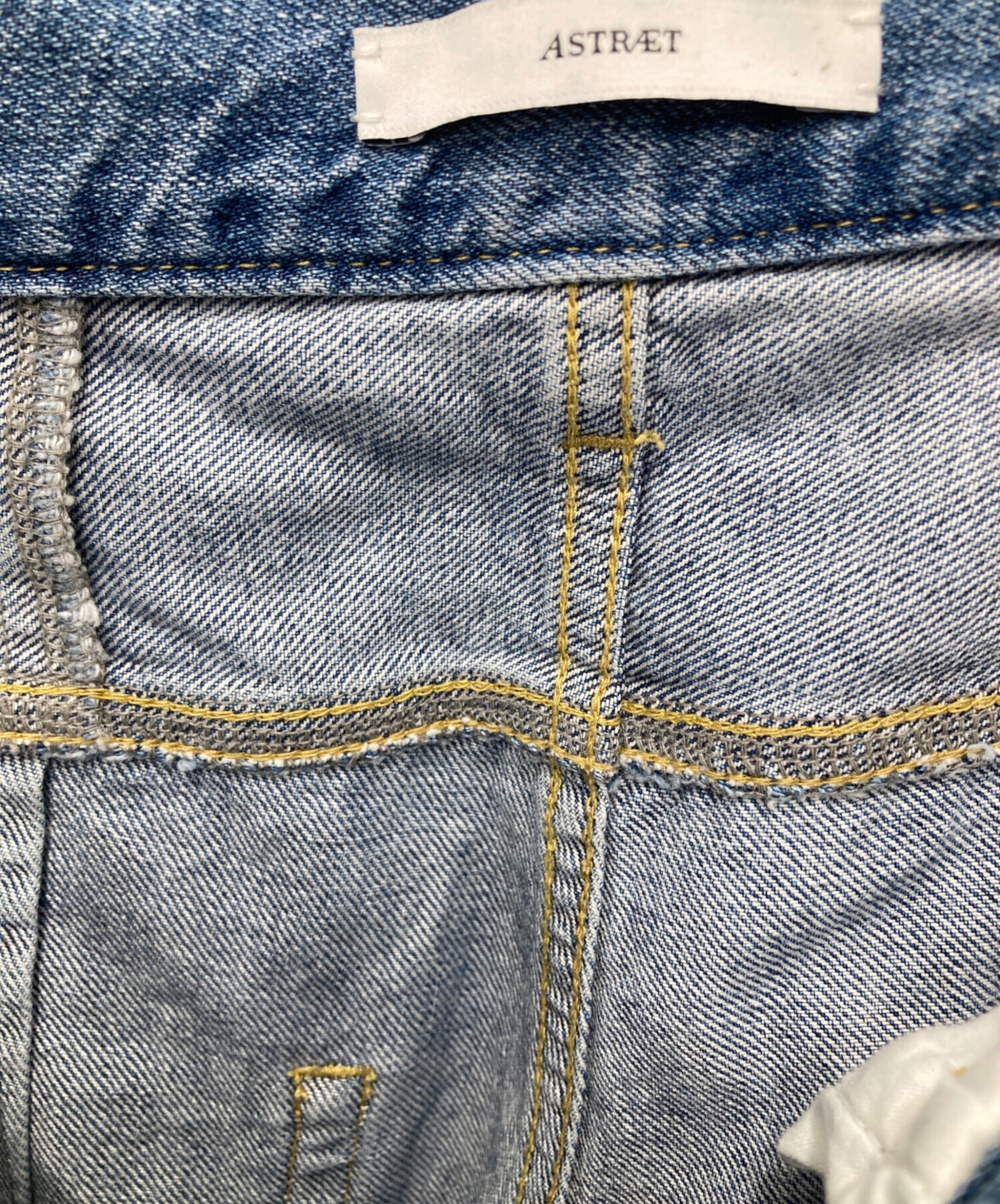 ASTRAET COタックワイドデニムパンツ　0 中古・古着通販】ASTRAET (アストラット) CO タック ワイド デニム