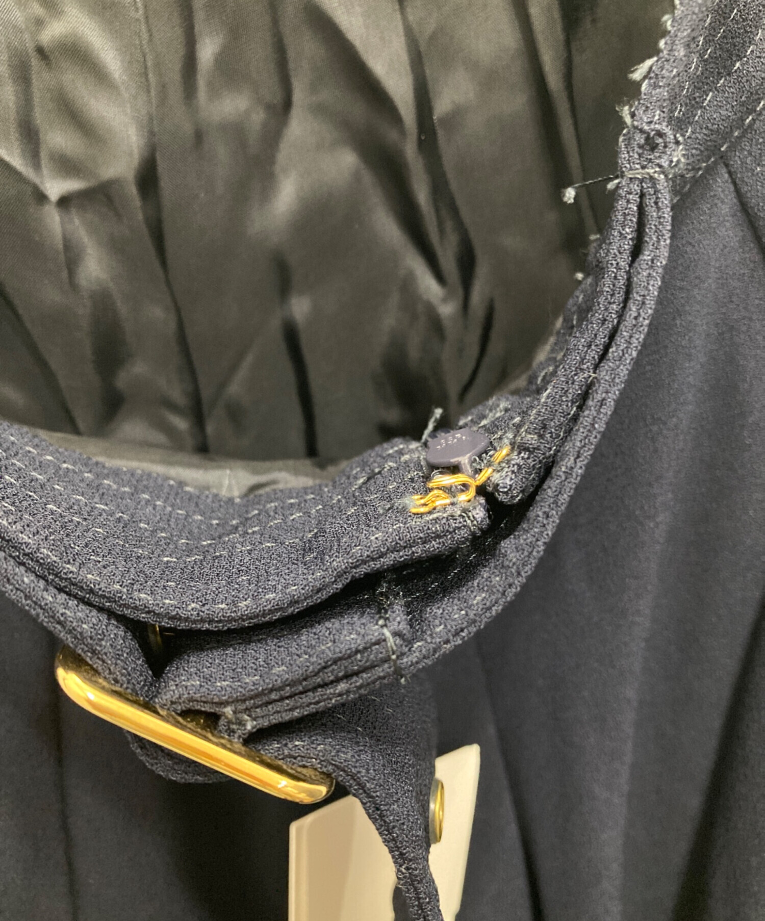 中古・古着通販】ROPE (ロペ) ジョーゼットフレアースカート ネイビー