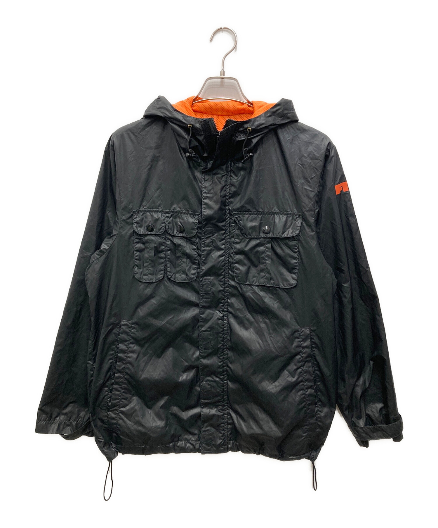 中古・古着通販】FTC (エフティーシー) フーデッドジャケット ブラック 