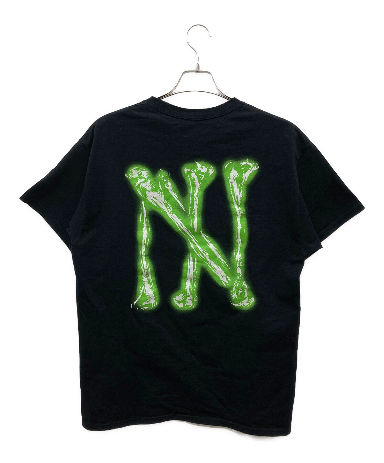 THE BONEZ グラフィティー　ネイビー　グリーン　ロゴ　XL tシャツ 中古・古着通販】THE BONEZ (ザボーンズ) GLOW TEE/グロウ ティー