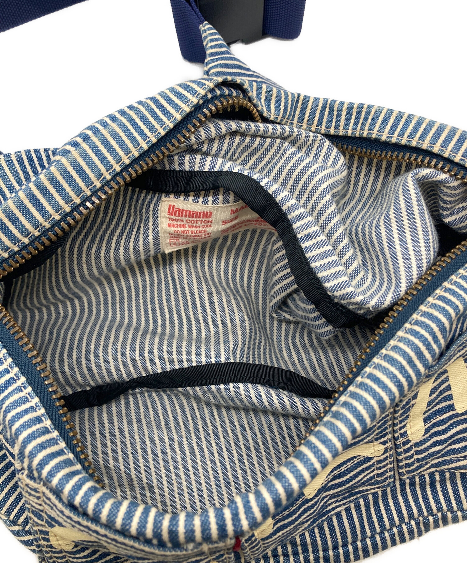 エヴィス　ウエストパック 中古・古着通販】EVISU (エヴィス) ヒッコリーデニムウエストバッグ
