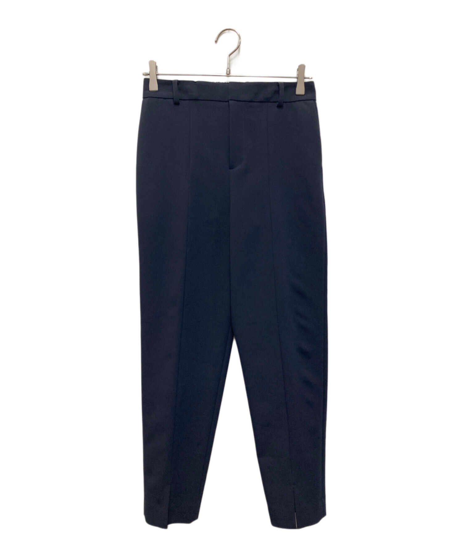 【新品・タグ付き】ANAYI アセテートストレッチパンツ ネイビー 現行品 中古・古着通販】ANAYI (アナイ) アセテートストレッチパンツ ネイビー