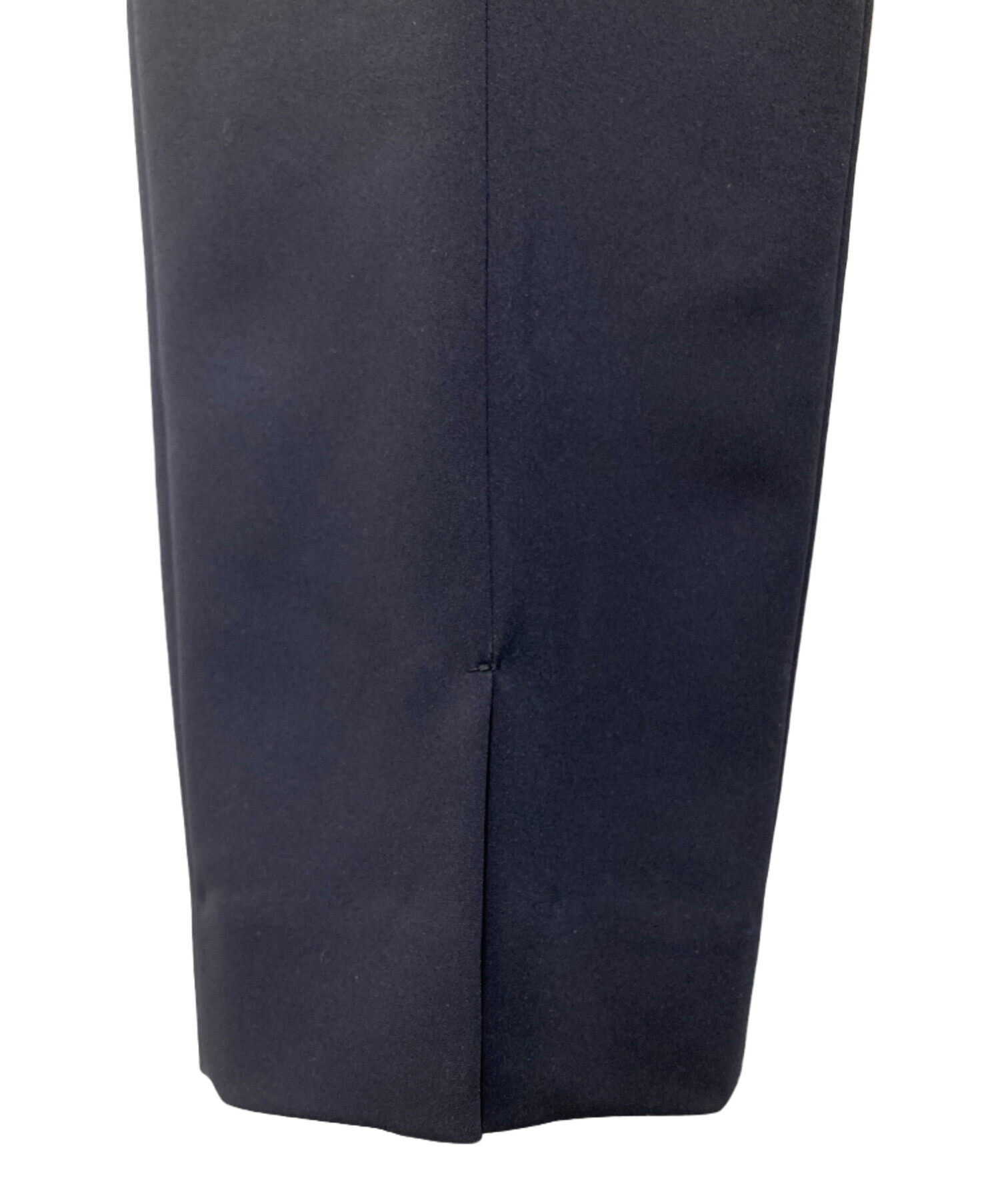 中古・古着通販】ANAYI (アナイ) アセテートストレッチパンツ ネイビー