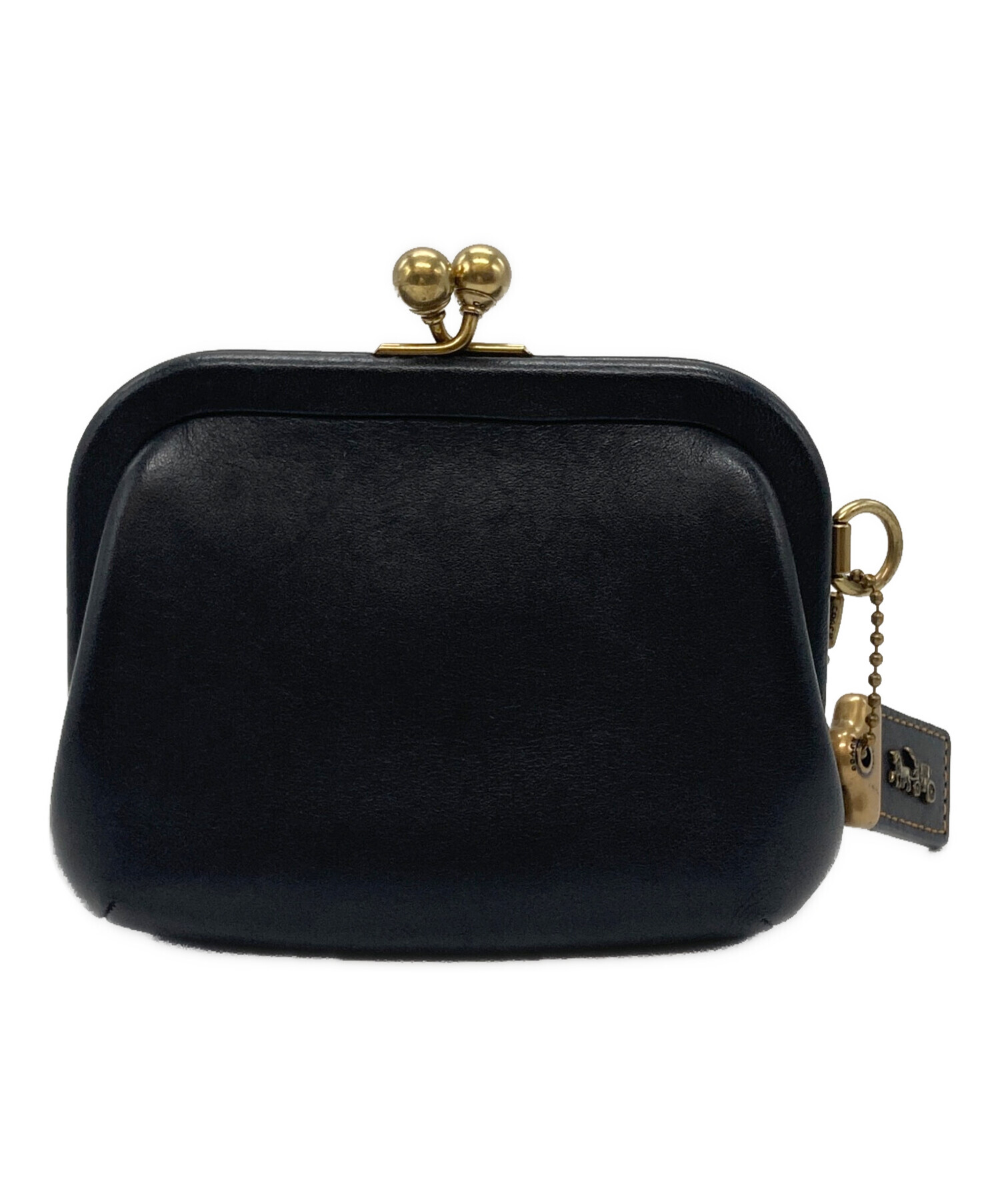 中古・古着通販】COACH (コーチ) がま口財布 ブラック｜ブランド・古着