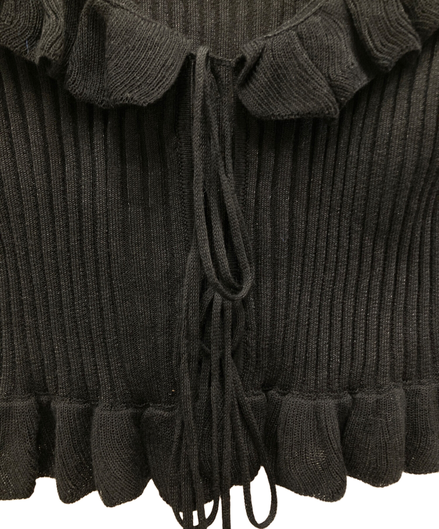 中古・古着通販】JOSE MOON (ジョゼムーン) RAFFLE KNIT TOPS/ラッフル
