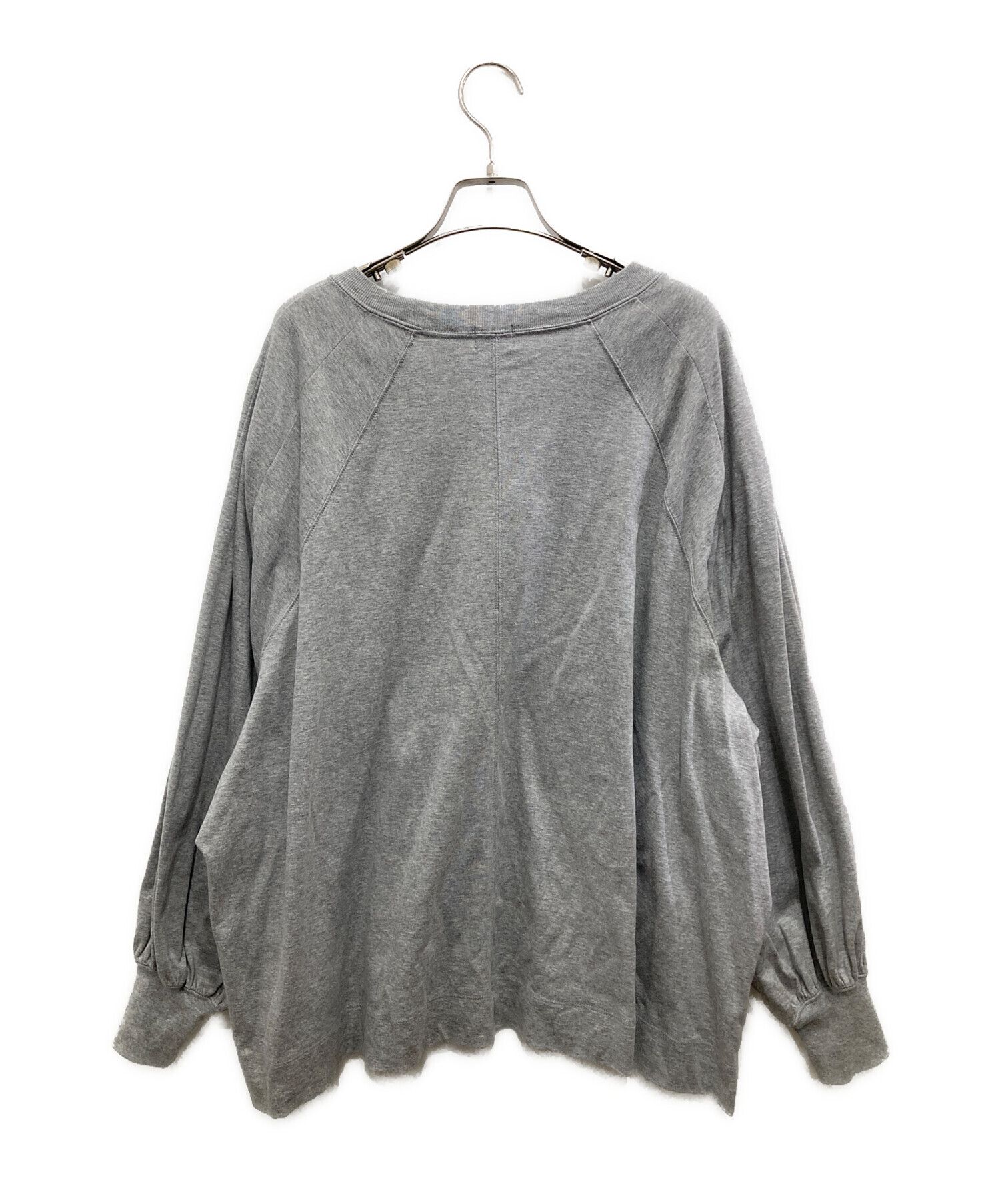 中古・古着通販】MANOF (マノフ) WAIST TUCK VOLUME SLEEVE TOPS 