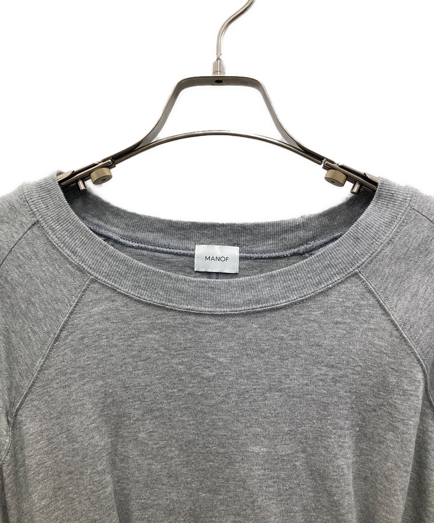 中古・古着通販】MANOF (マノフ) WAIST TUCK VOLUME SLEEVE TOPS 