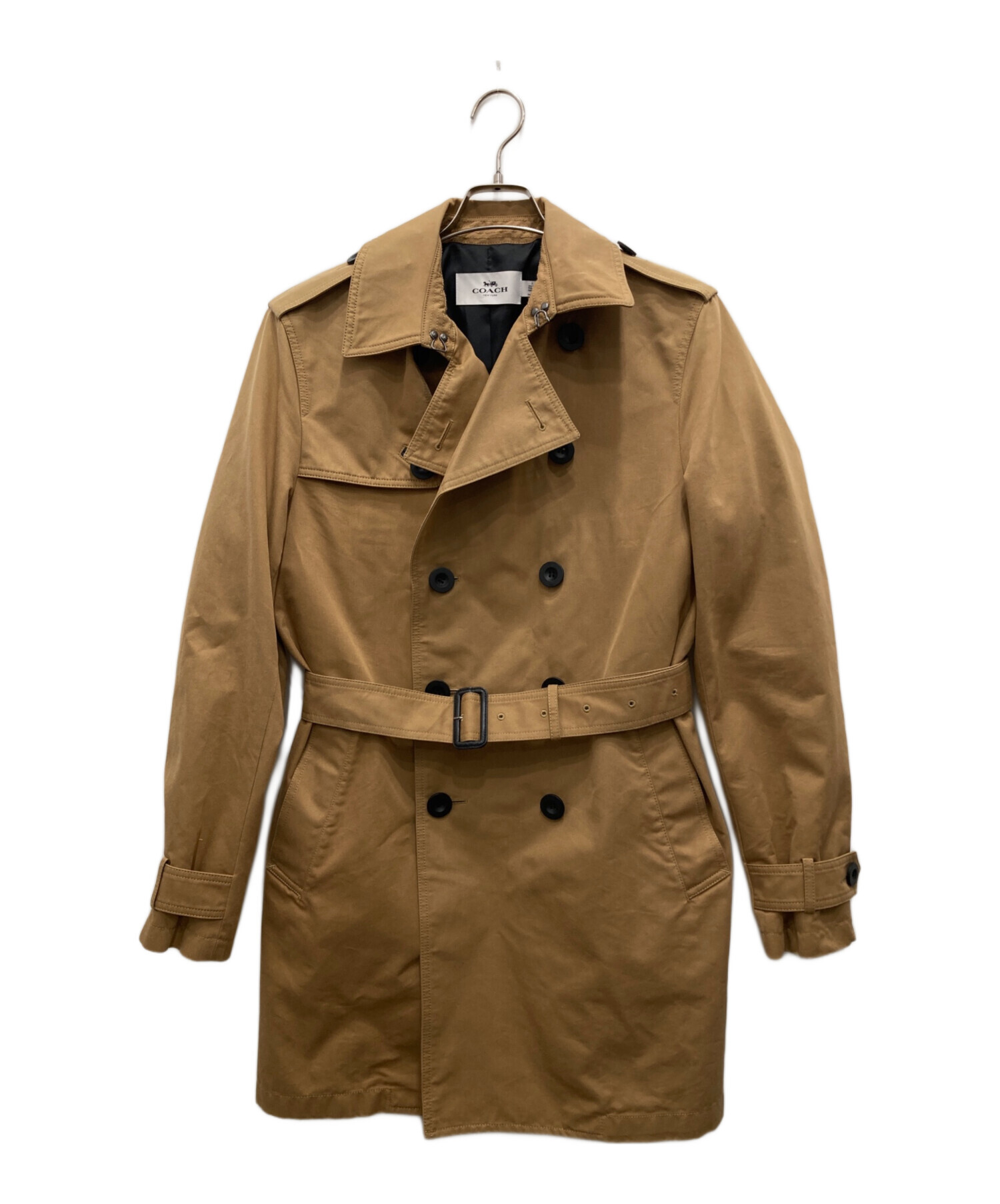 中古・古着通販】COACH (コーチ) トレンチコート ベージュ サイズ:S 