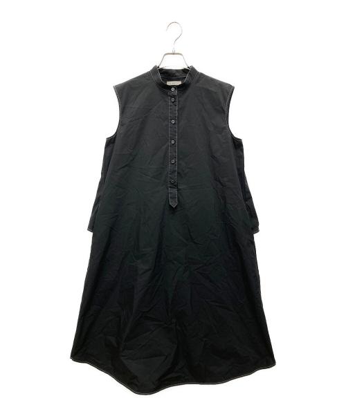 中古・古着通販】yori (ヨリ) バックフレアワンピース ブラック サイズ