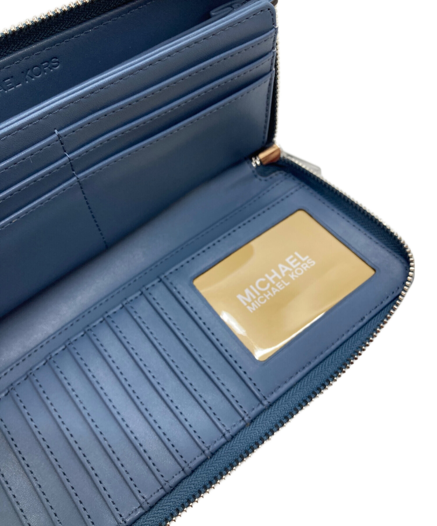中古・古着通販】MICHAEL KORS (マイケル・コース) 長財布 ブルー