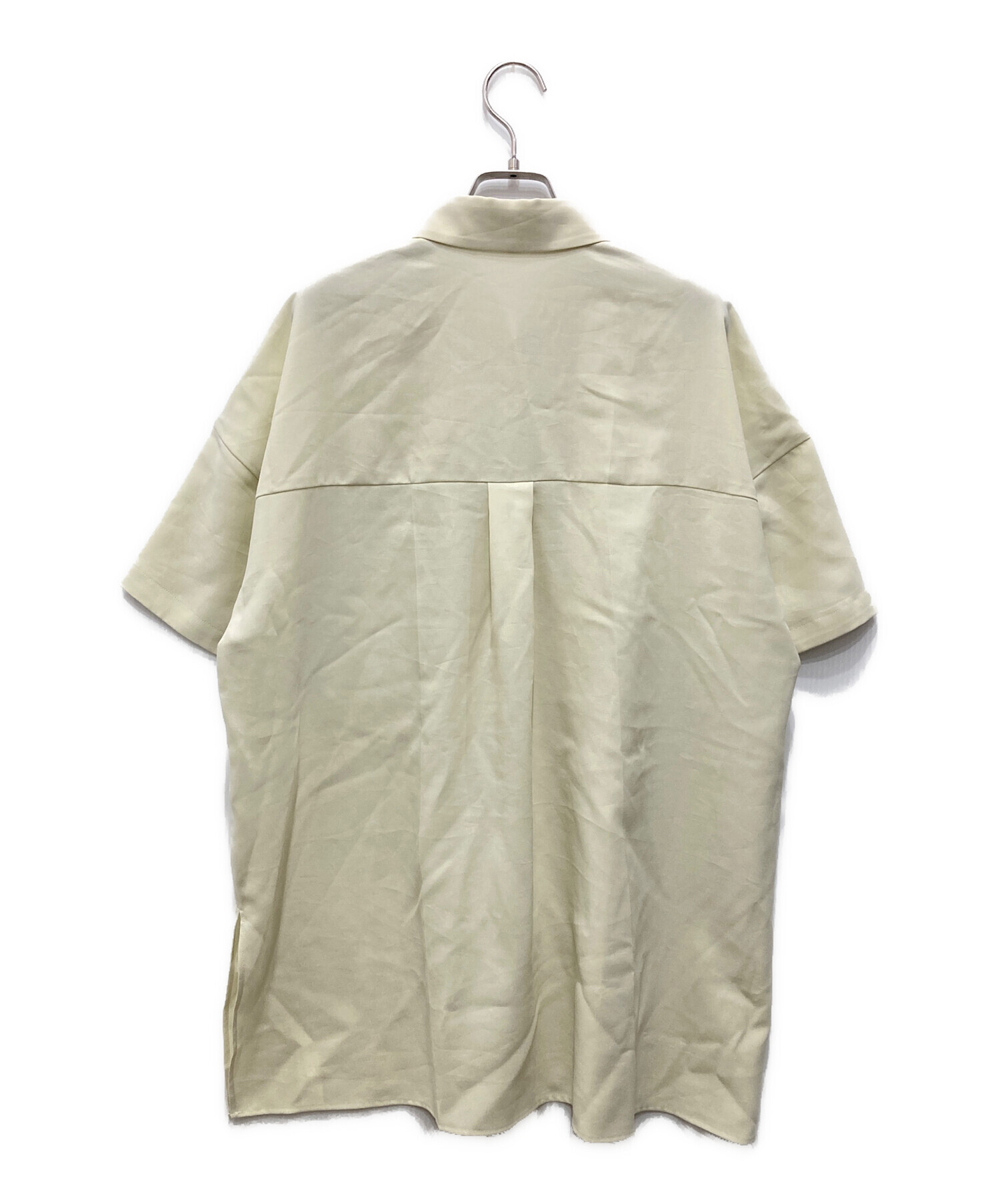 enfoldエンフォルド 5分袖POブラウス ベージュ 38 中古・古着通販】ENFOLD (エンフォルド) WASHABLE CENTER-CREASE SHIRT
