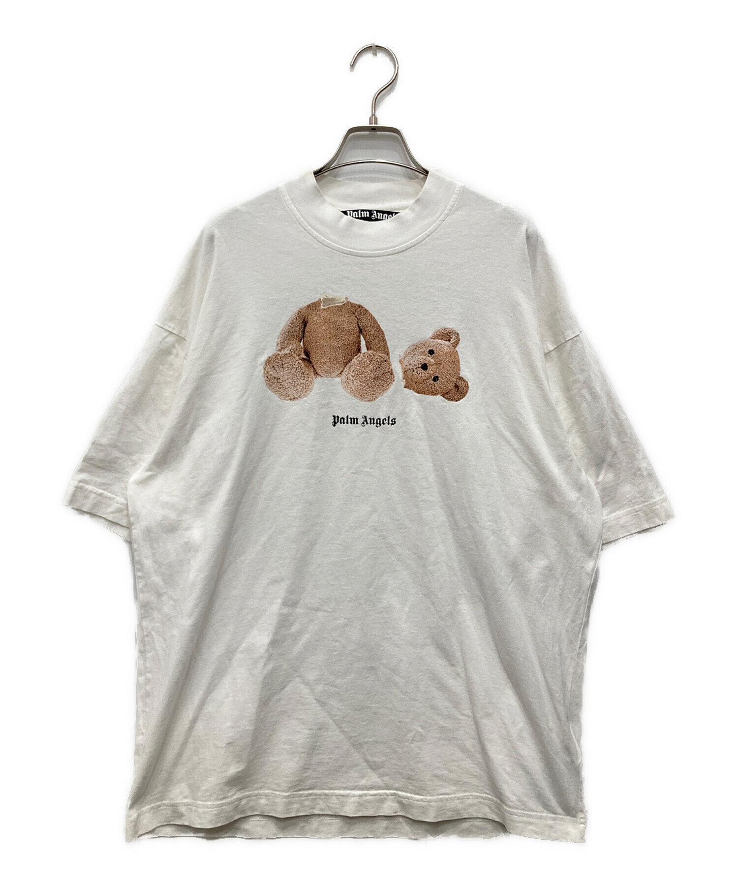 893【人気のL】パームエンジェルス　ベア　パイルロゴ　QR鑑定済　パーカー 中古・古着通販】Palm Angels (パーム エンジェルス) TEDDY KILL THE