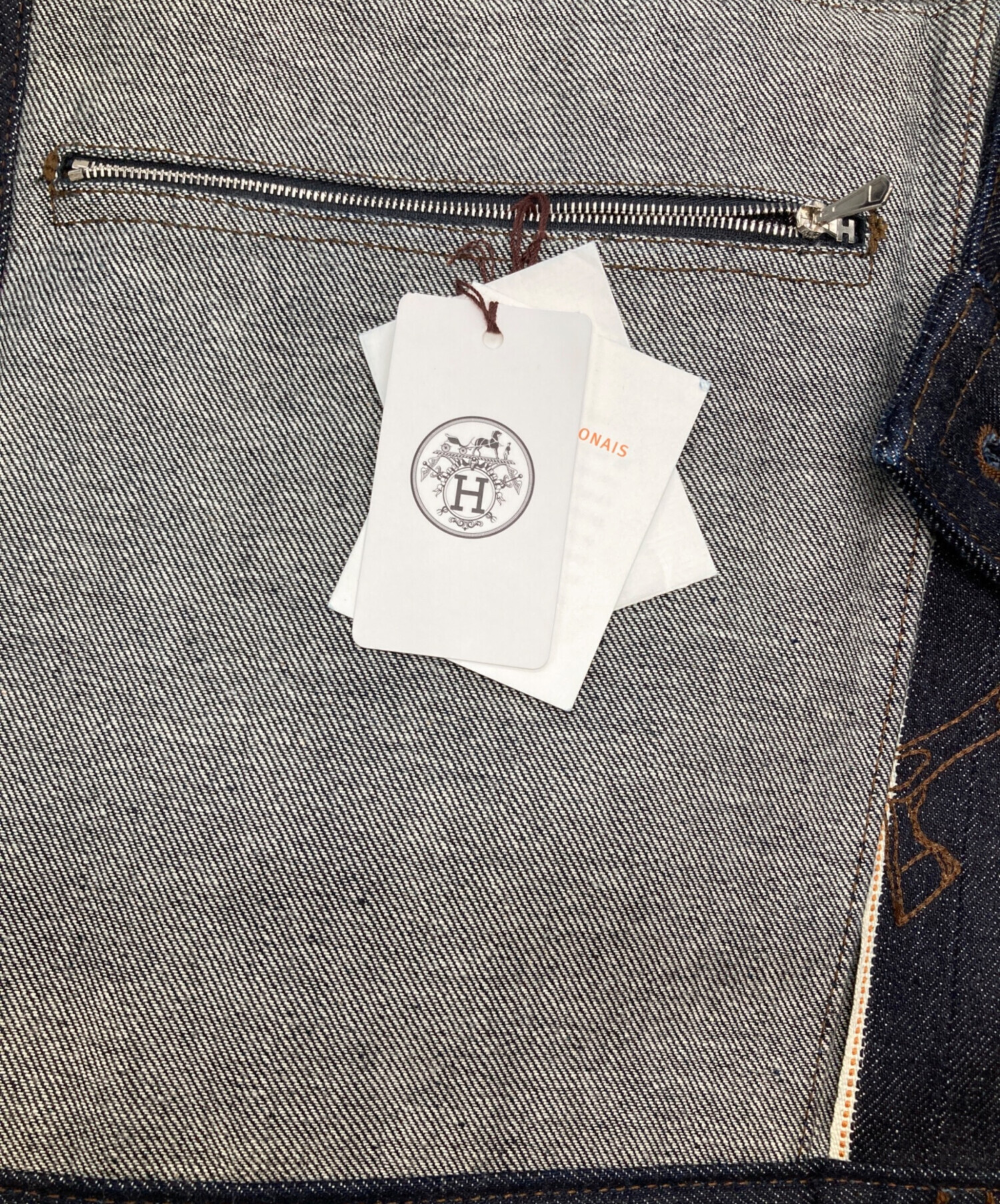 中古・古着通販】HERMES (エルメス) ICONES AU CARRE/デニムジャケット 