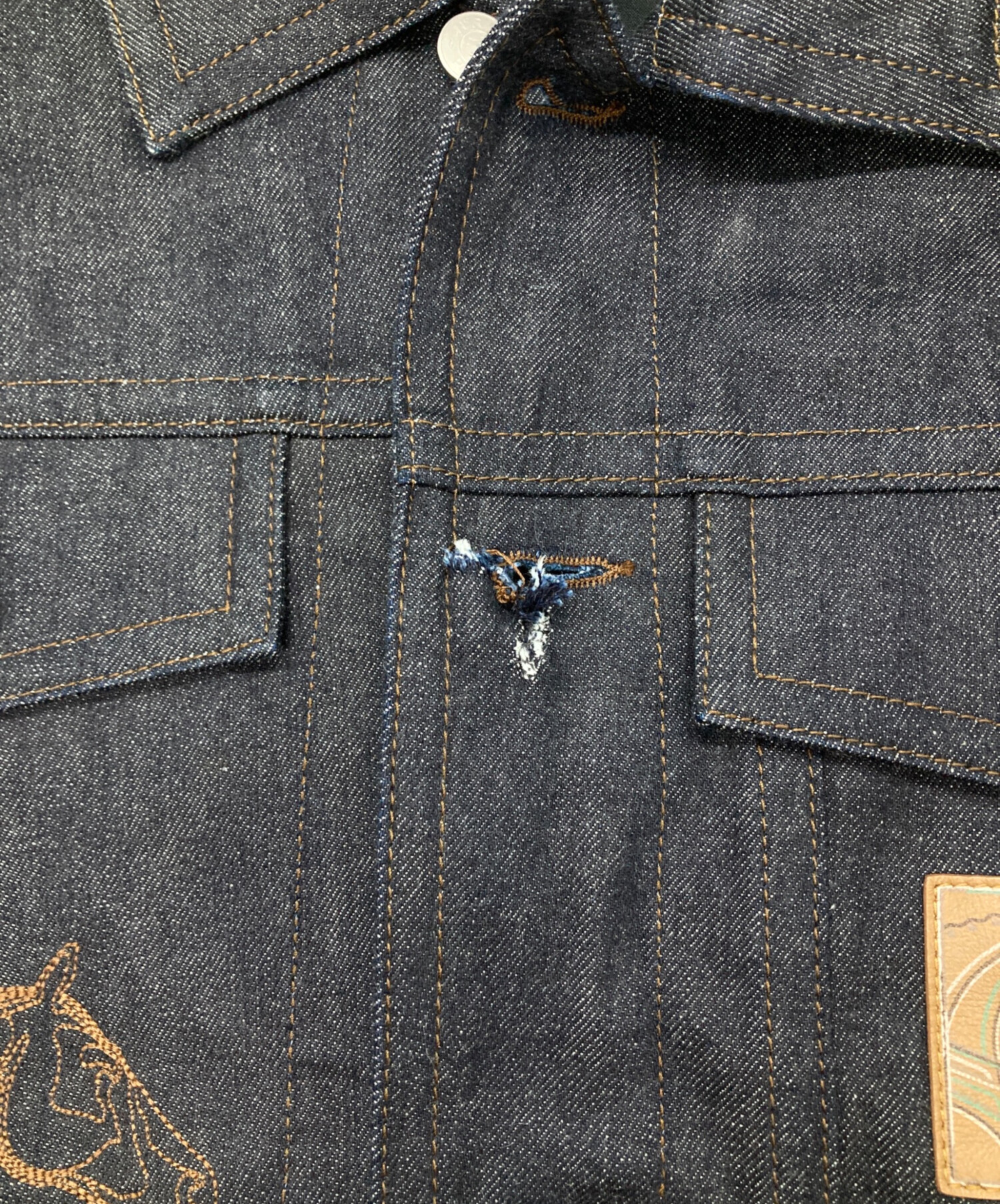 中古・古着通販】HERMES (エルメス) ICONES AU CARRE/デニムジャケット