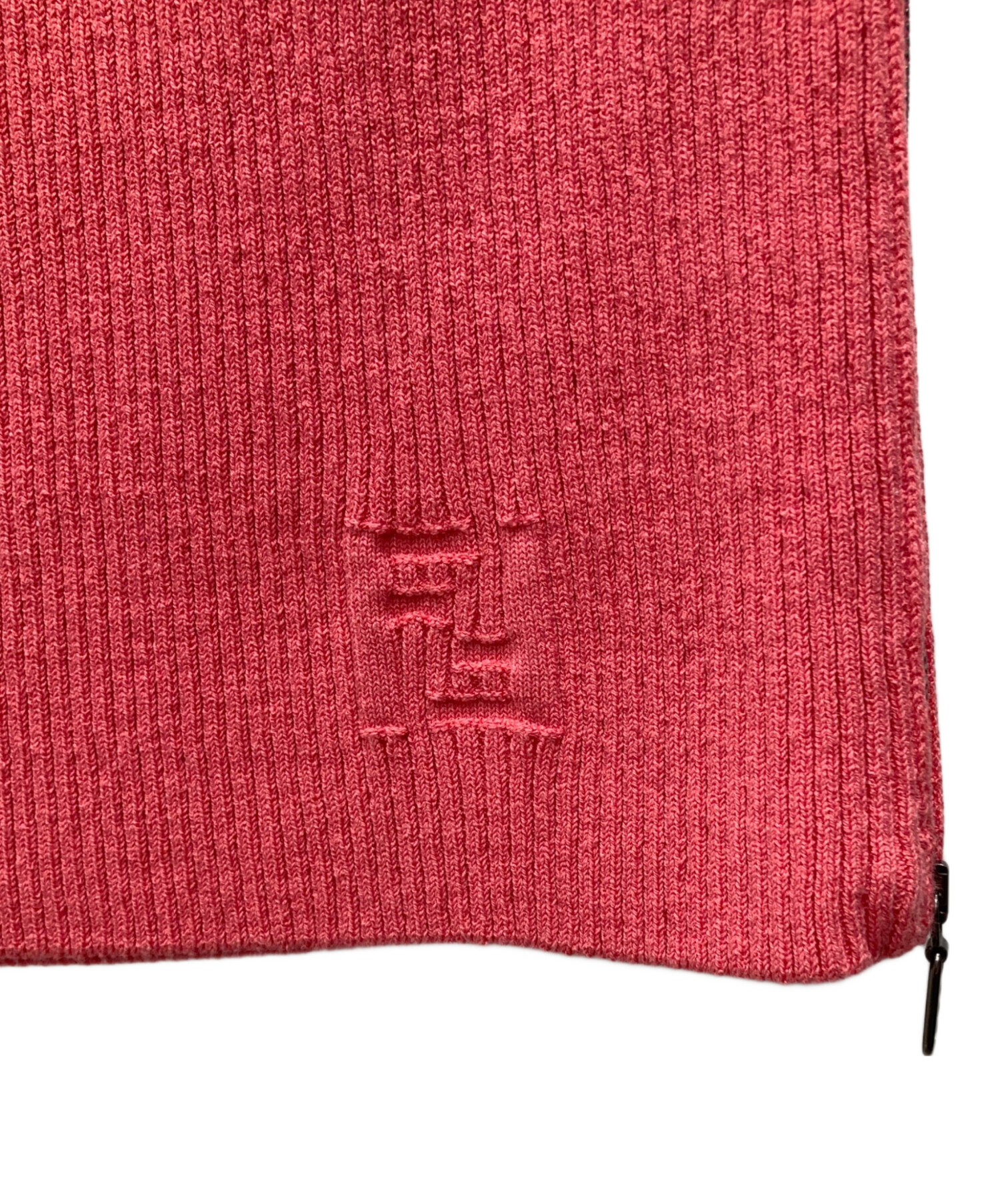 中古・古着通販】FENDI (フェンディ) リブニットスカート ピンク