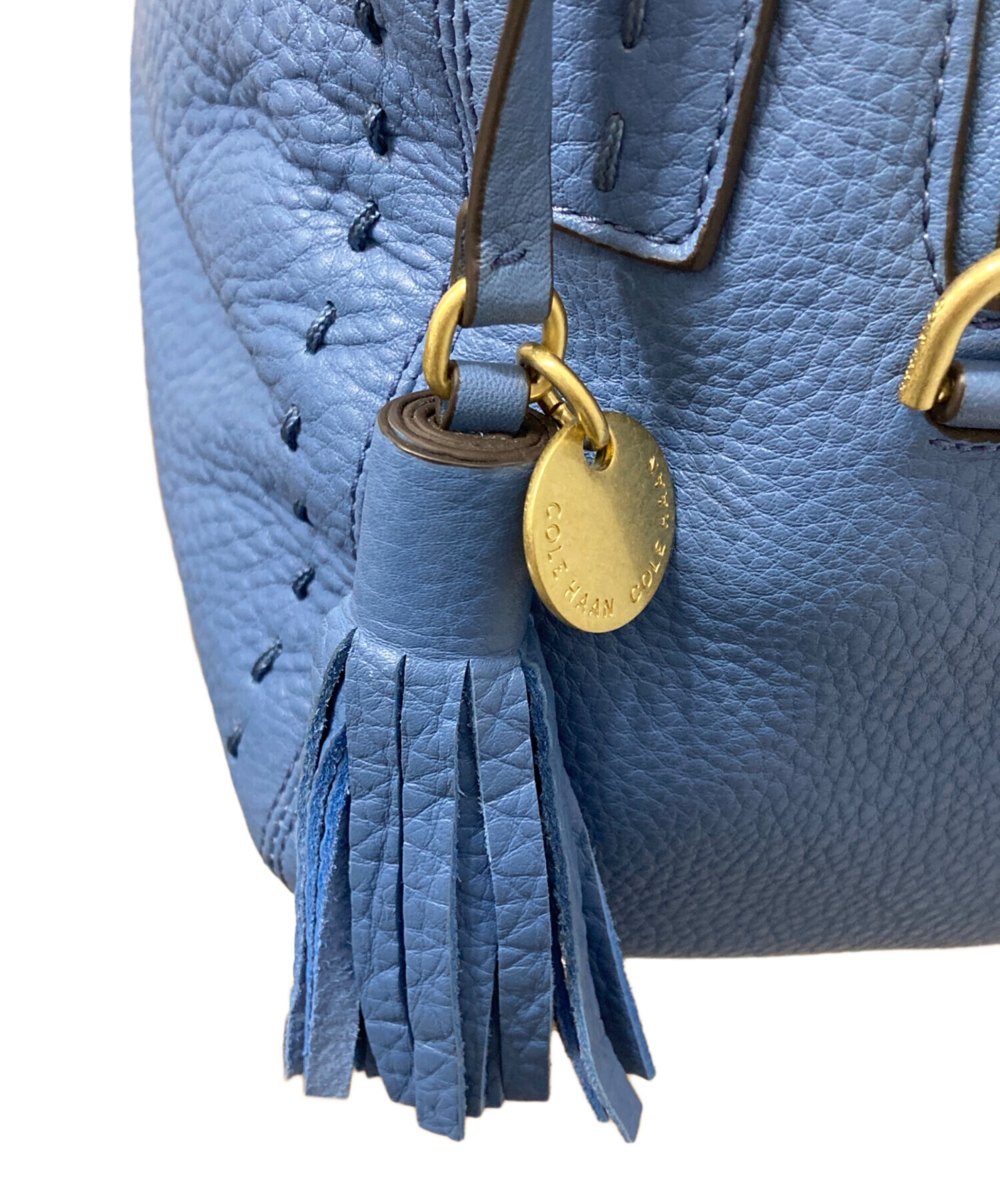 中古・古着通販】COLE HAAN (コールハーン) アイビーサッチェル ブルー