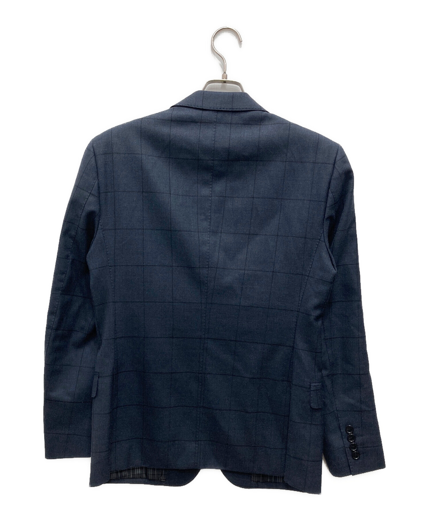 未使用級/XLサイズ●バーバリーブラックレーベル テーラード チェック 手洗い可 中古・古着通販】BURBERRY BLACK LABEL (バーバリーブラックレーベル
