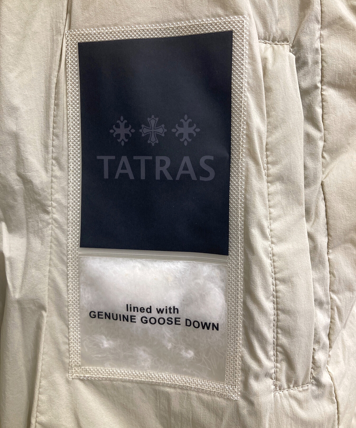 中古・古着通販】TATRAS (タトラス) NOKO/ノーカラーライトダウン