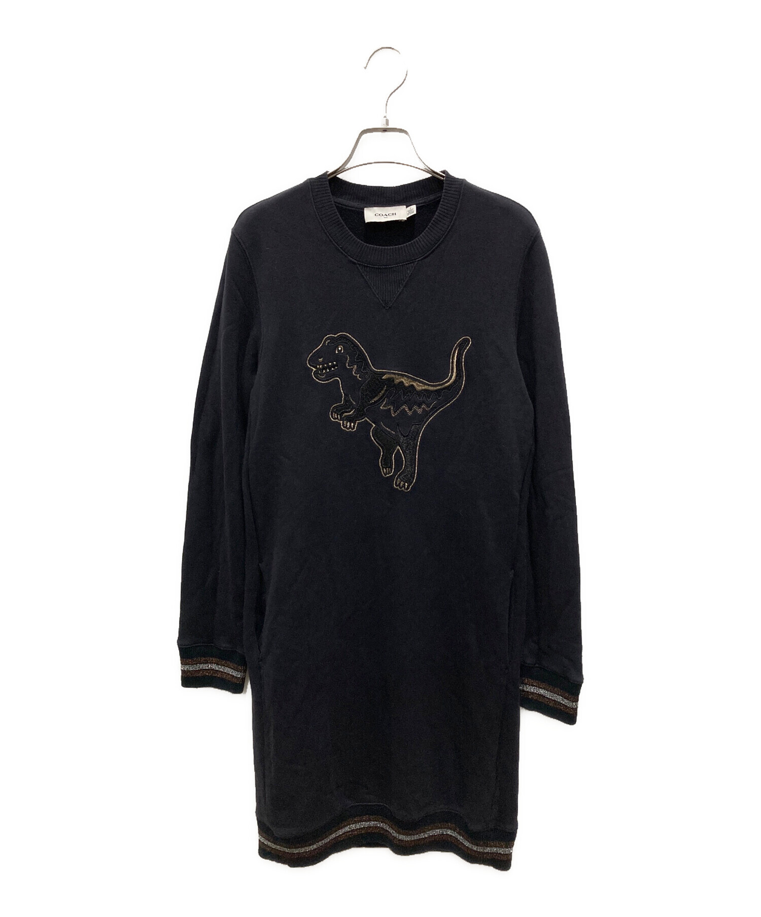 中古・古着通販】COACH (コーチ) スウェットワンピース ネイビー