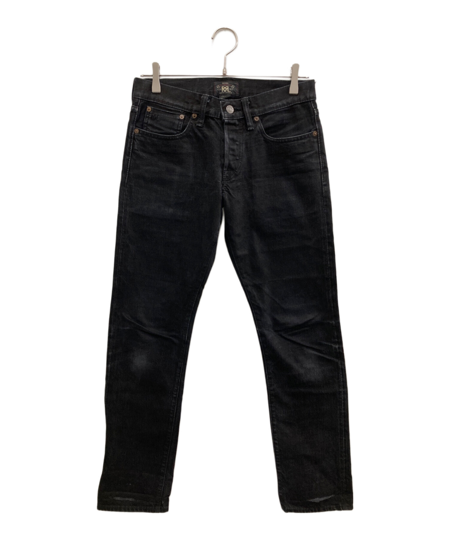中古・古着通販】RRL (ダブルアールエル) ダメージ加工ブラックデニム 