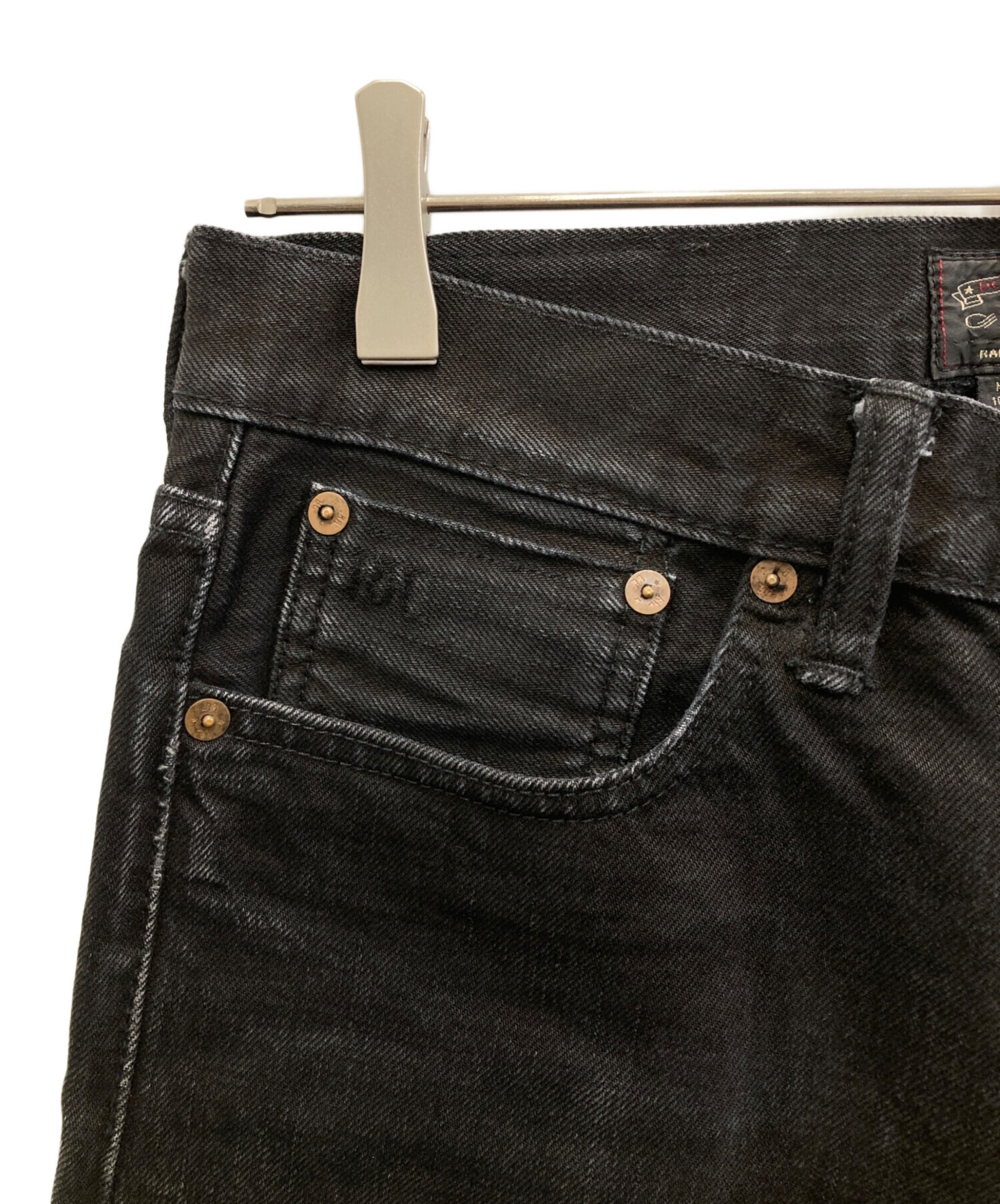 Ralph Lauren RRLダメージ加工デニムパンツ 29 ブラック！！ 中古・古着通販】RRL (ダブルアールエル) ダメージ加工ブラックデニム