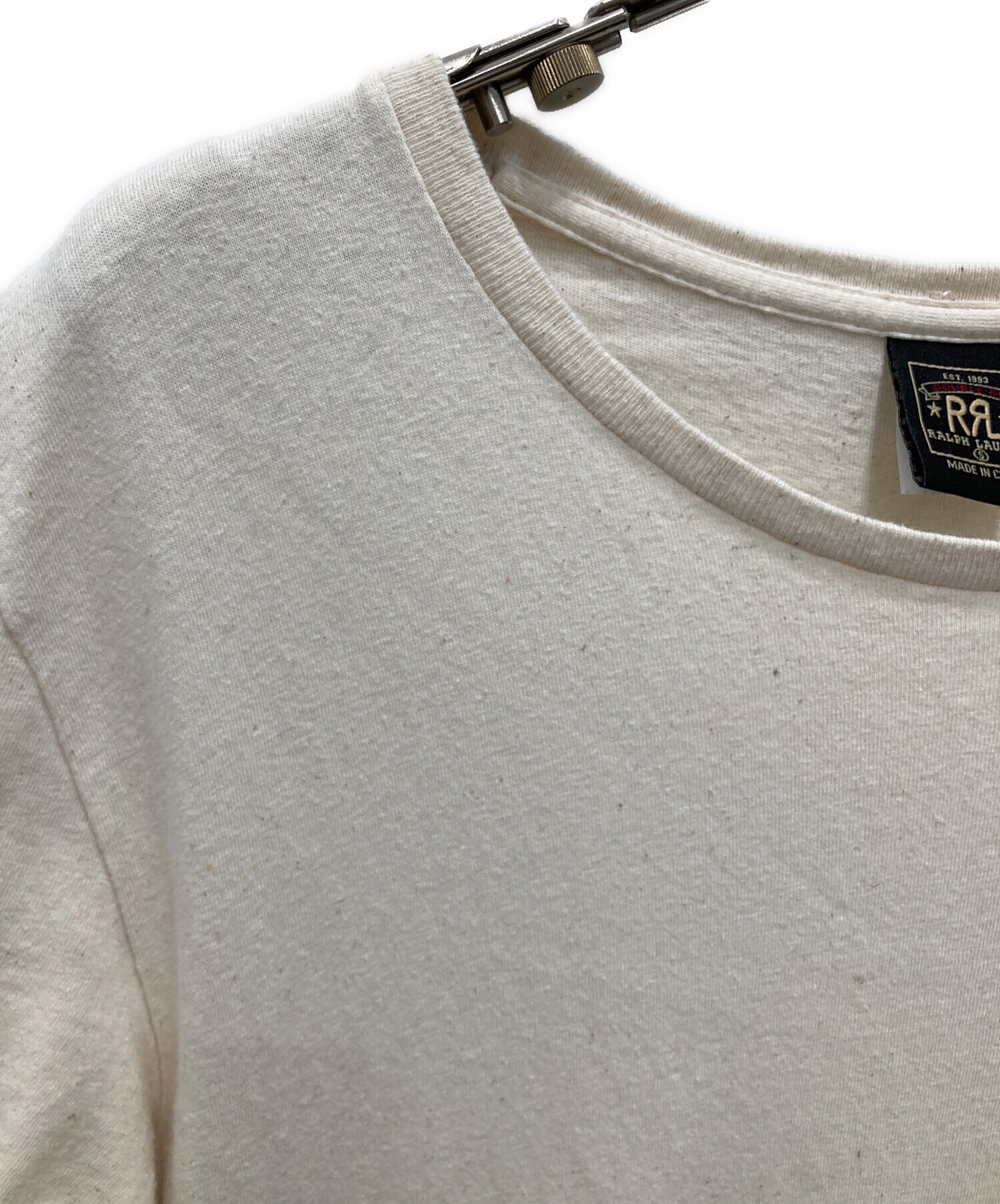 中古・古着通販】RRL (ダブルアールエル) ブランクTシャツ アイボリー 