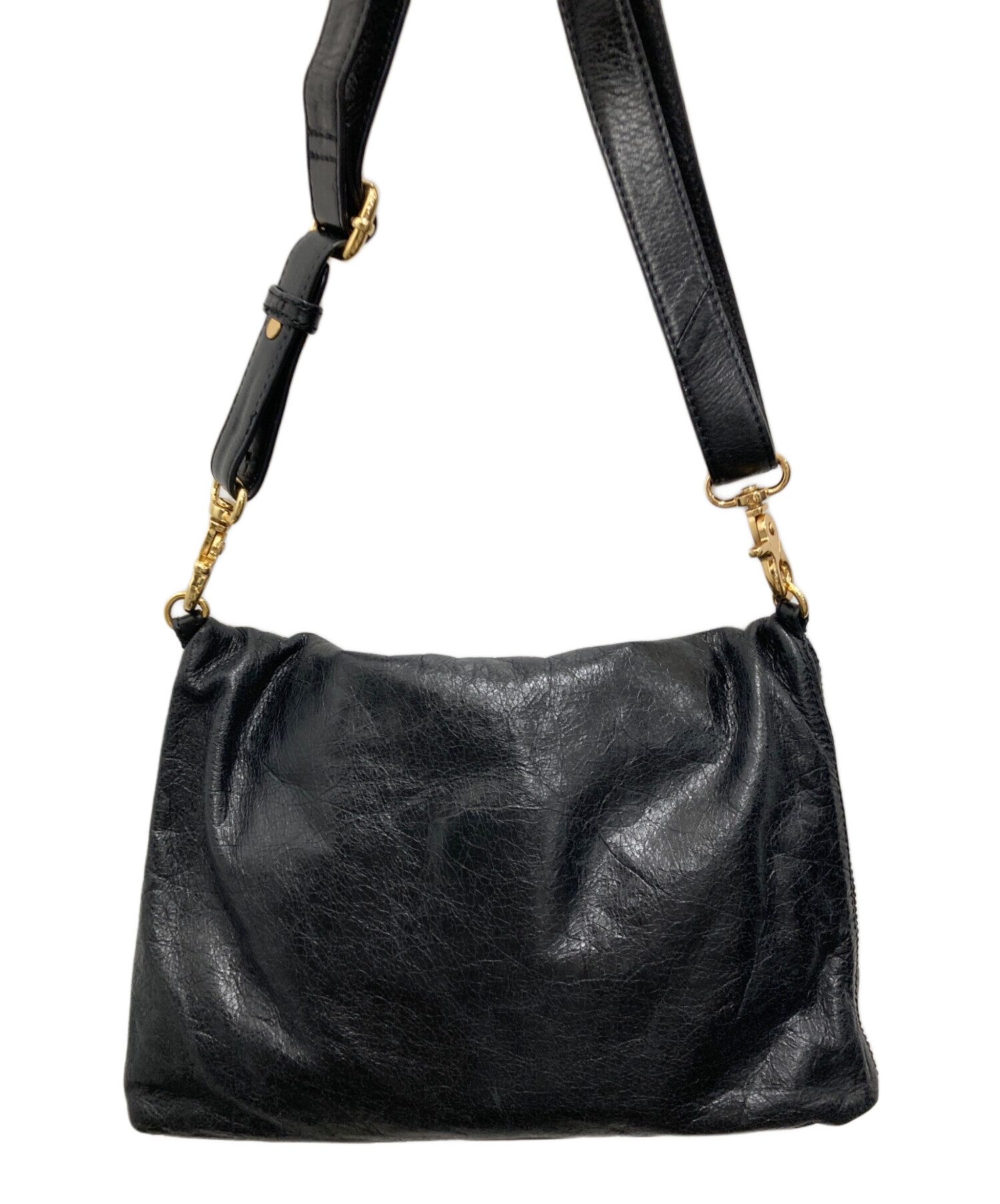 未使用品TORY BURCH レザー　ショルダーバッグ 中古・古着通販】TORY BURCH (トリーバーチ) レザーショルダーバッグ