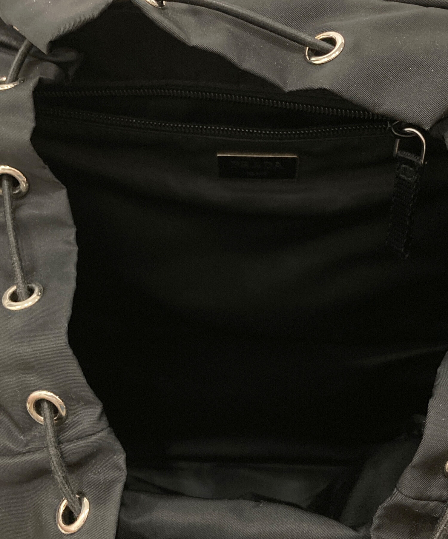 中古・古着通販】PRADA (プラダ) ナイロンバックパック ブラック