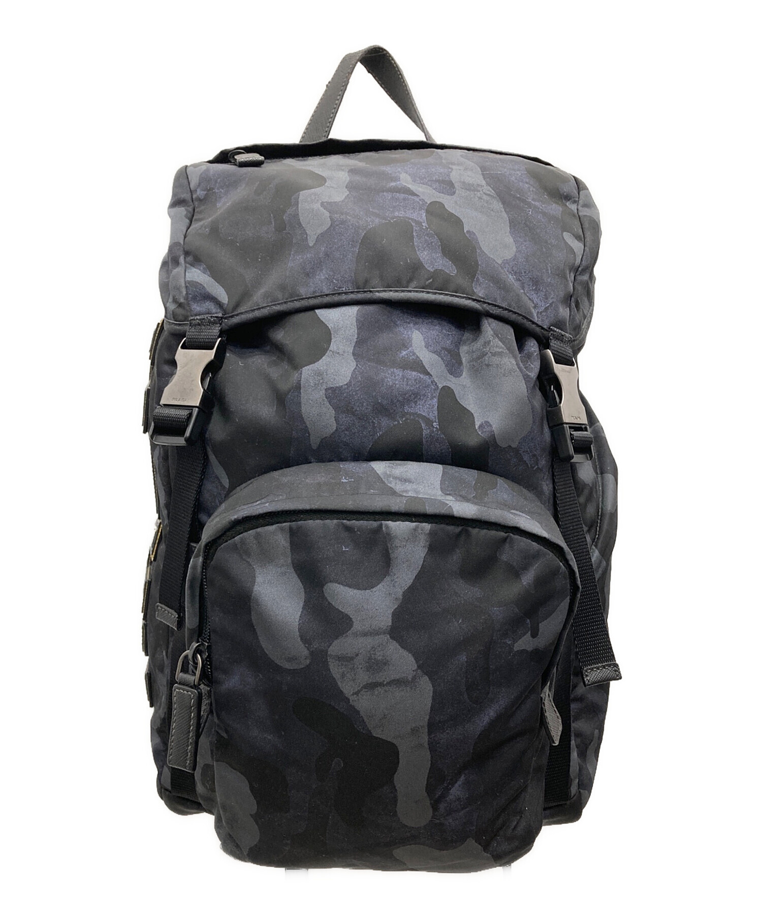 中古・古着通販】PRADA (プラダ) カモ柄サイドロゴナイロンバック