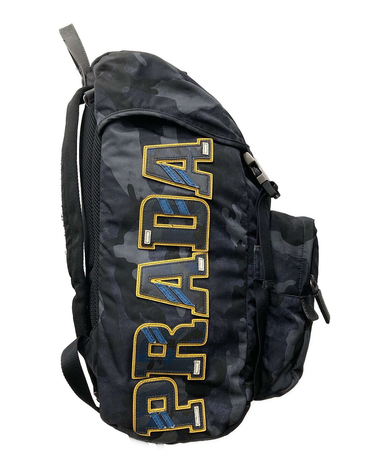 中古・古着通販】PRADA (プラダ) カモ柄サイドロゴナイロンバック