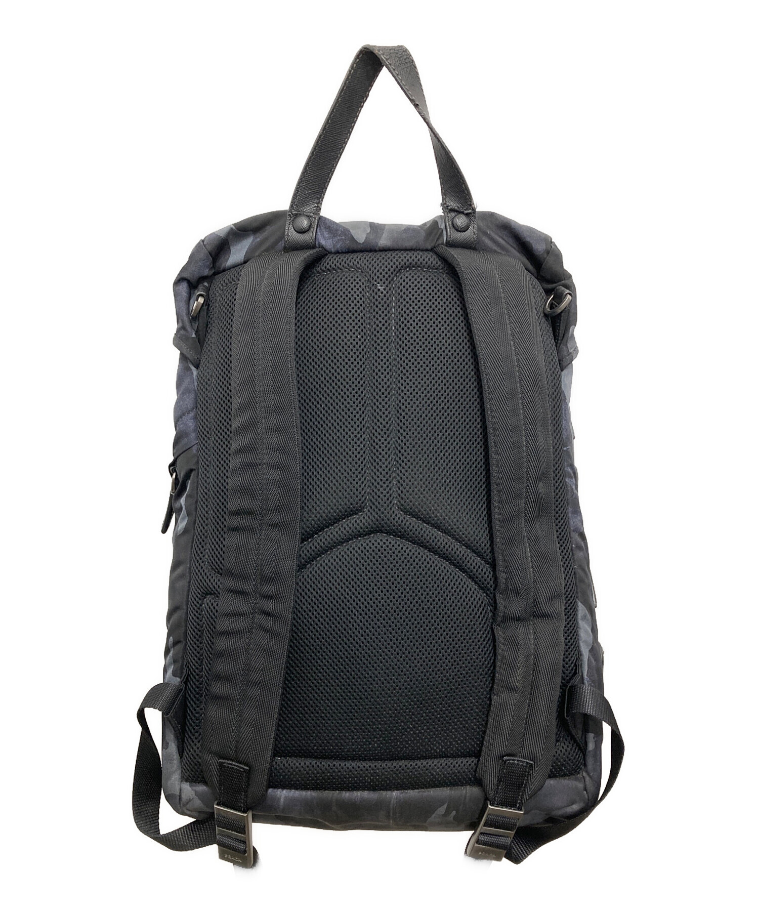 中古・古着通販】PRADA (プラダ) カモ柄サイドロゴナイロンバック 
