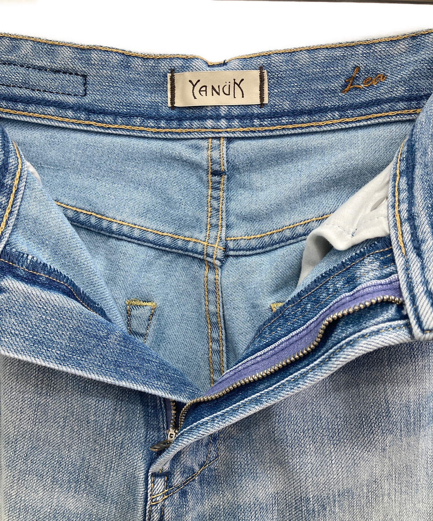 中古・古着通販】YANUK (ヤヌーク) ”LEA” ストレートデニムパンツ