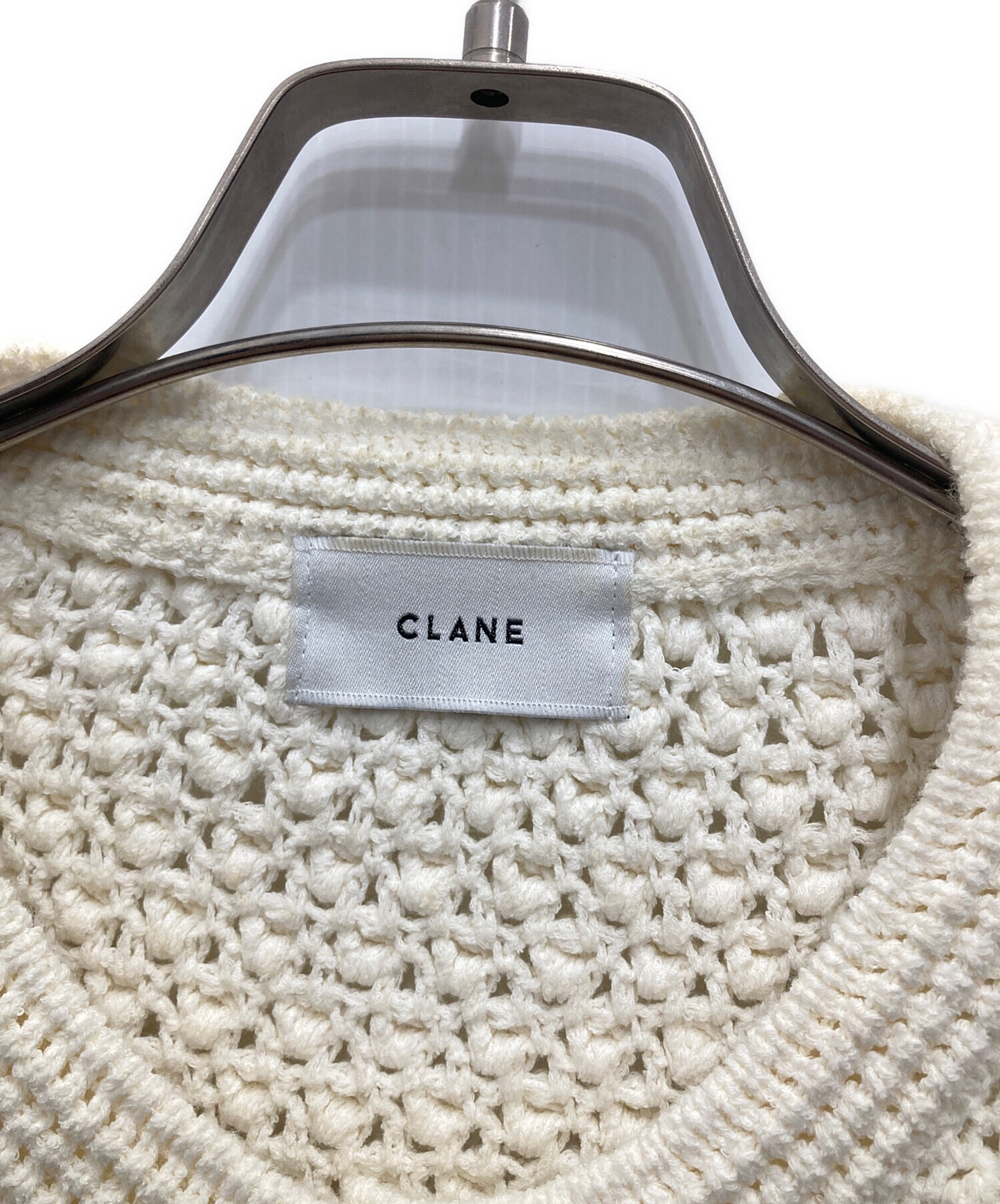中古・古着通販】CLANE (クラネ) 3D DOT HALF SLEEVE KNIT CARDIGAN
